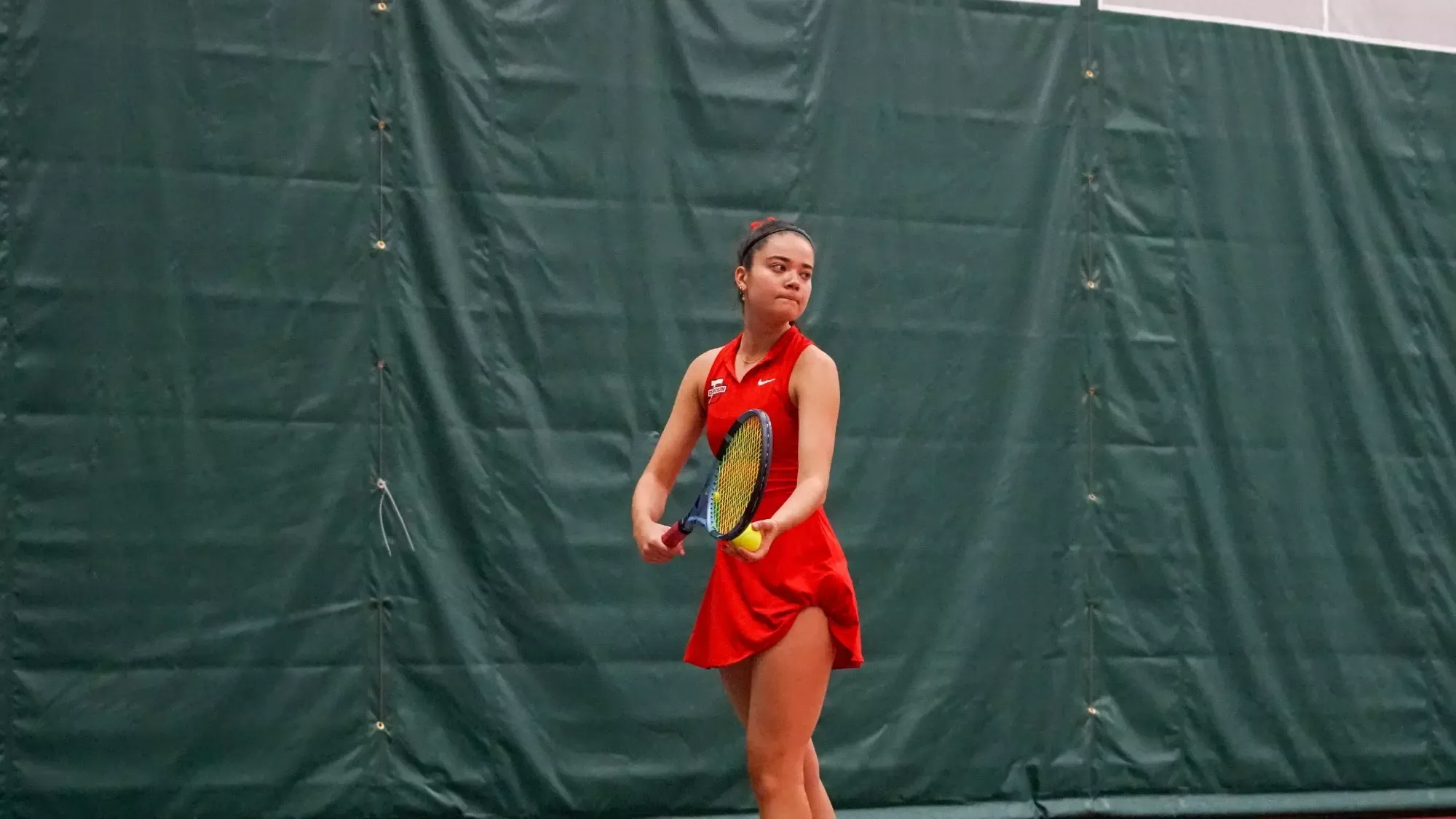 Anna Leach ready to serve
