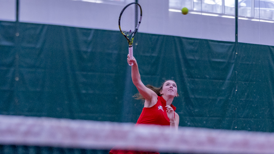 Sophia Gallegher with the forehand