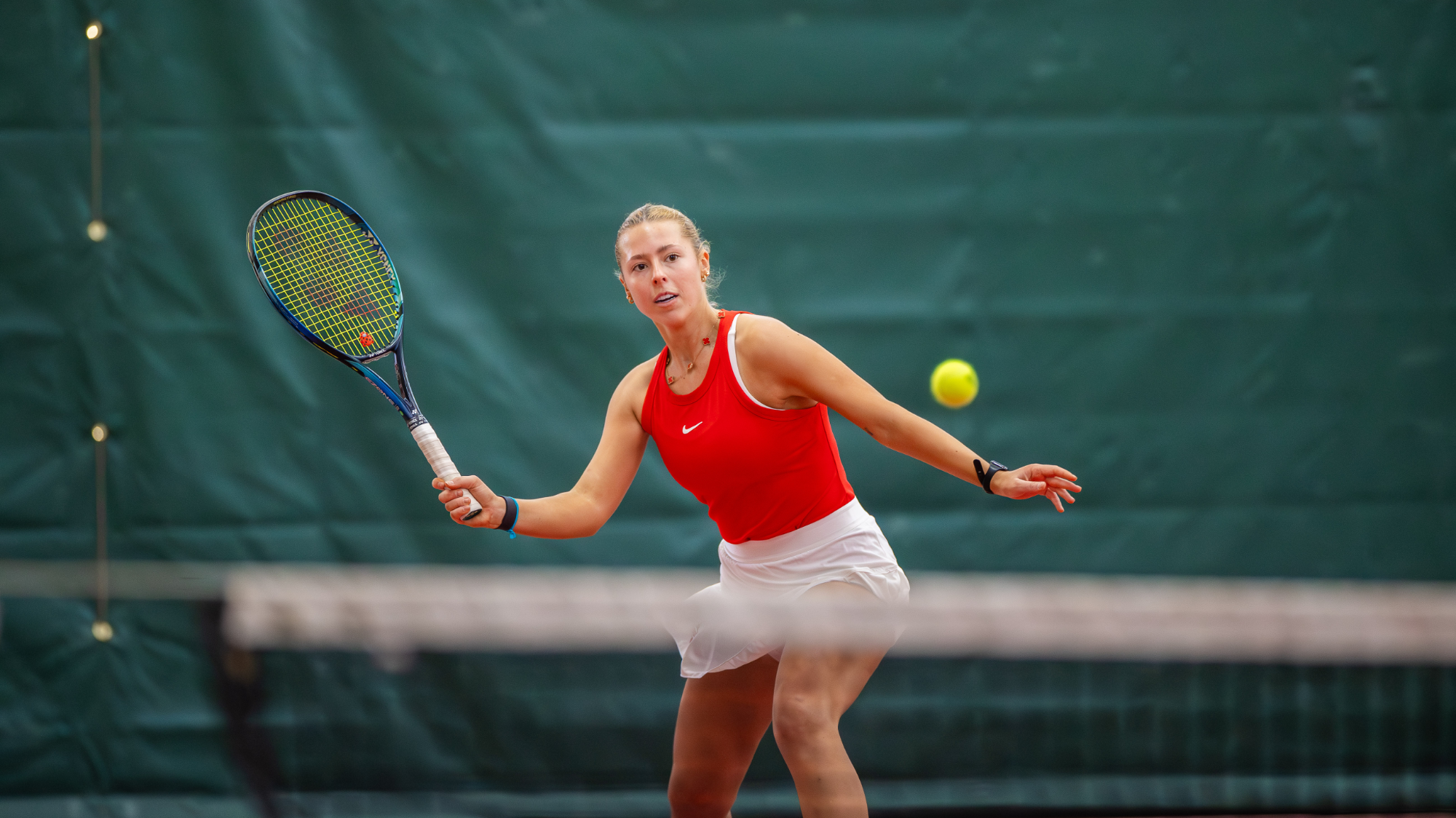 Nowicki with the forehand