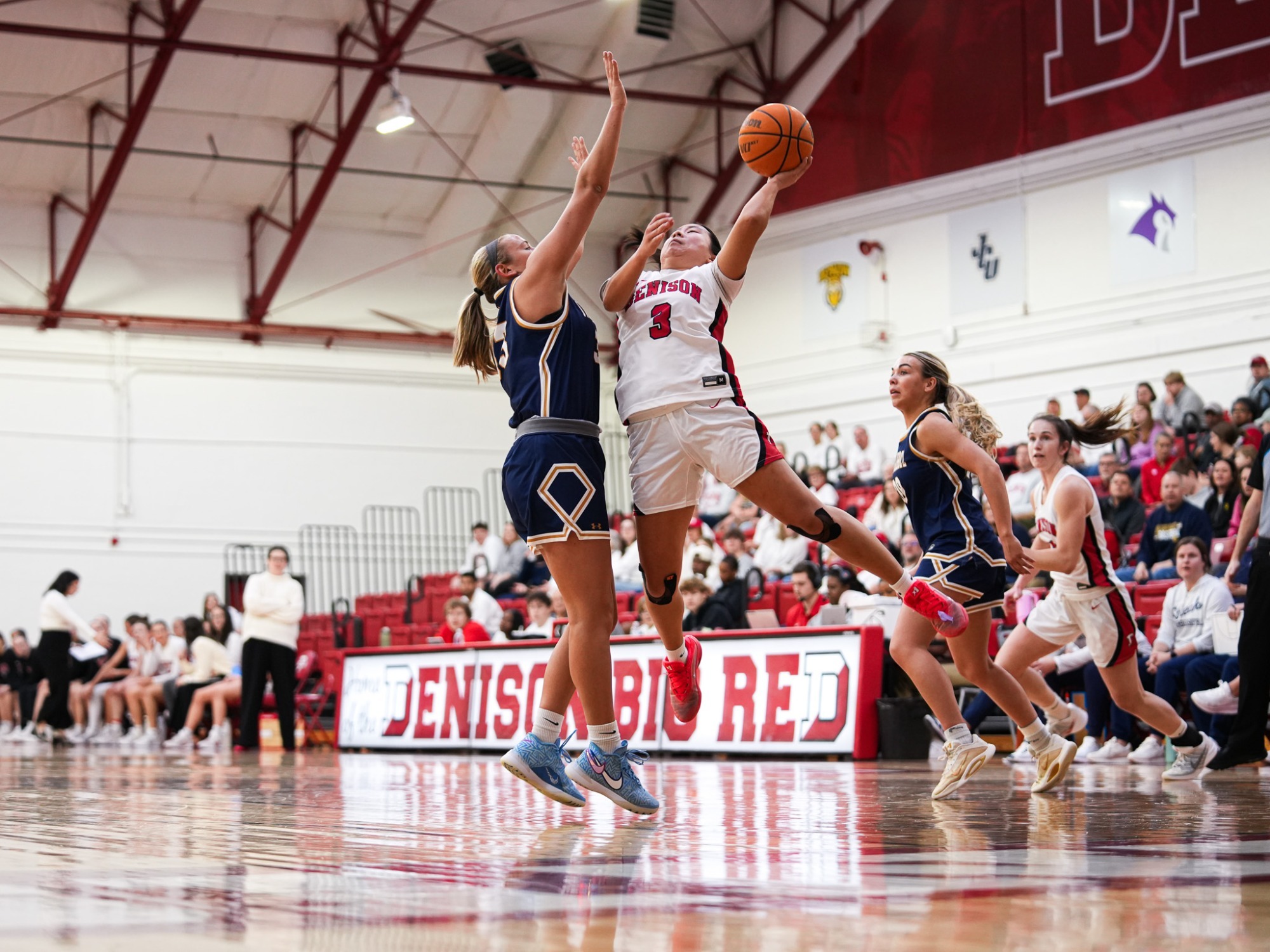 Abby Cooch driving into the lane