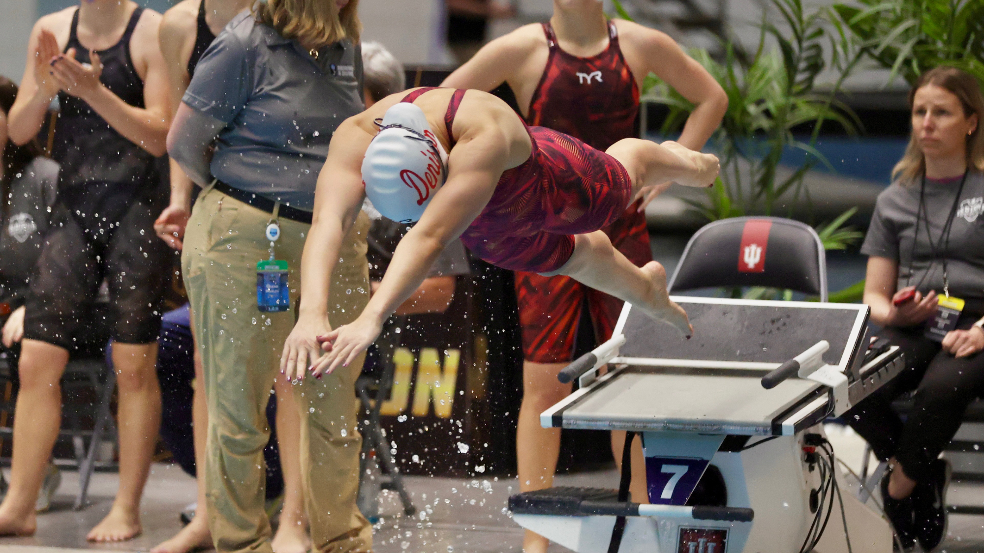 Denison women's swim 200 free relay at 2026 ncaas