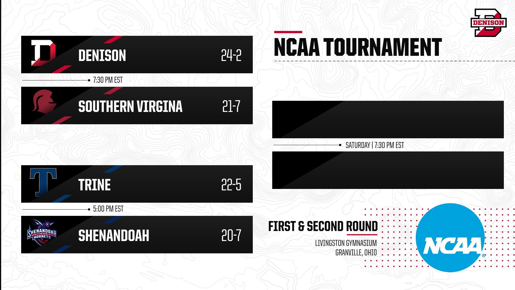 NCAA D3 WBB - Hosting Graphic