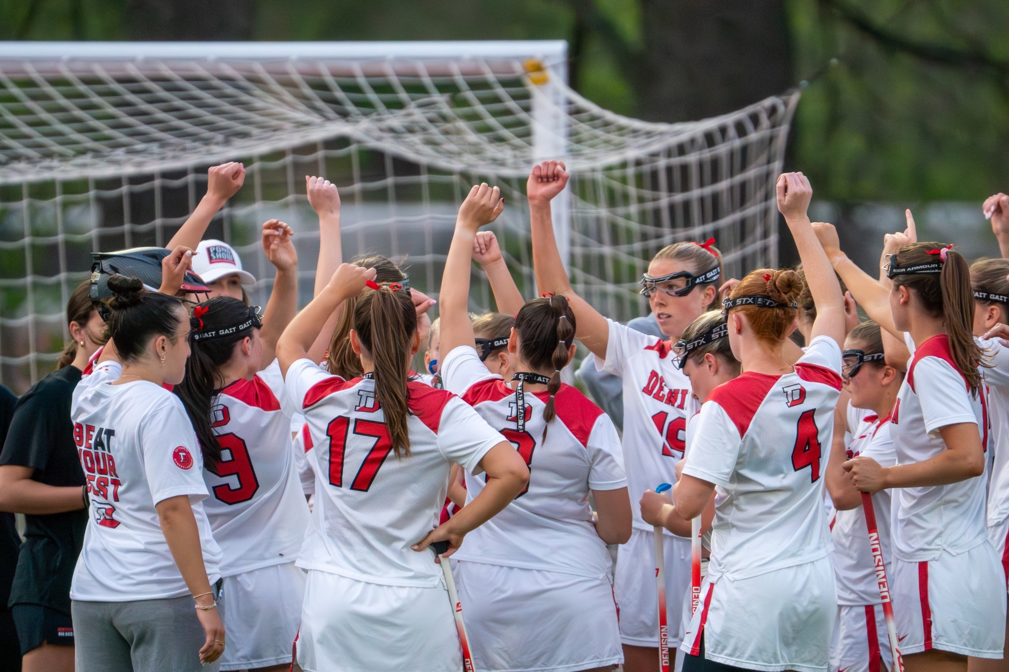 Denison Women's Lacrosse Huddling Up