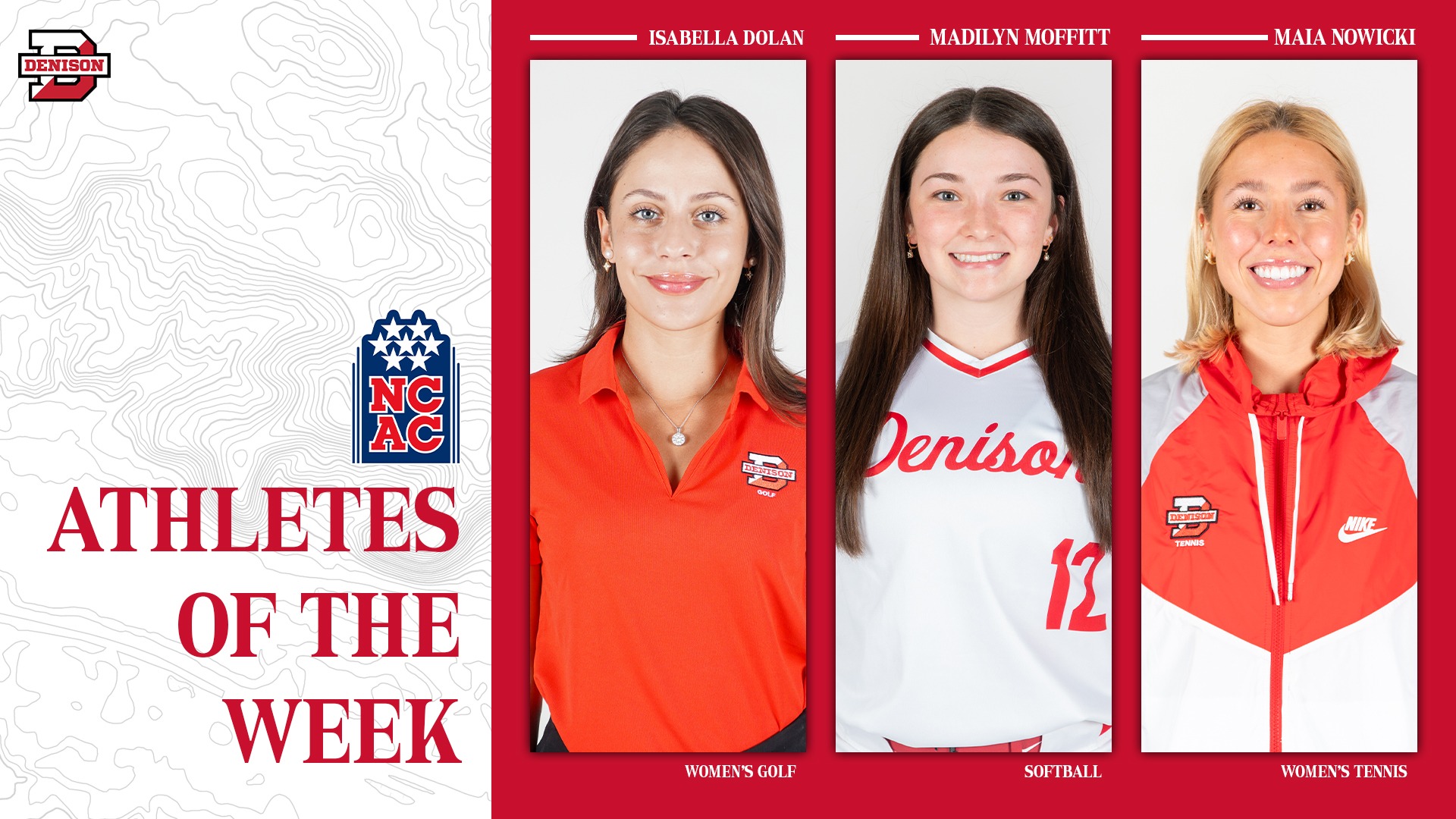 NCAC Athletes of the Week - 4.6