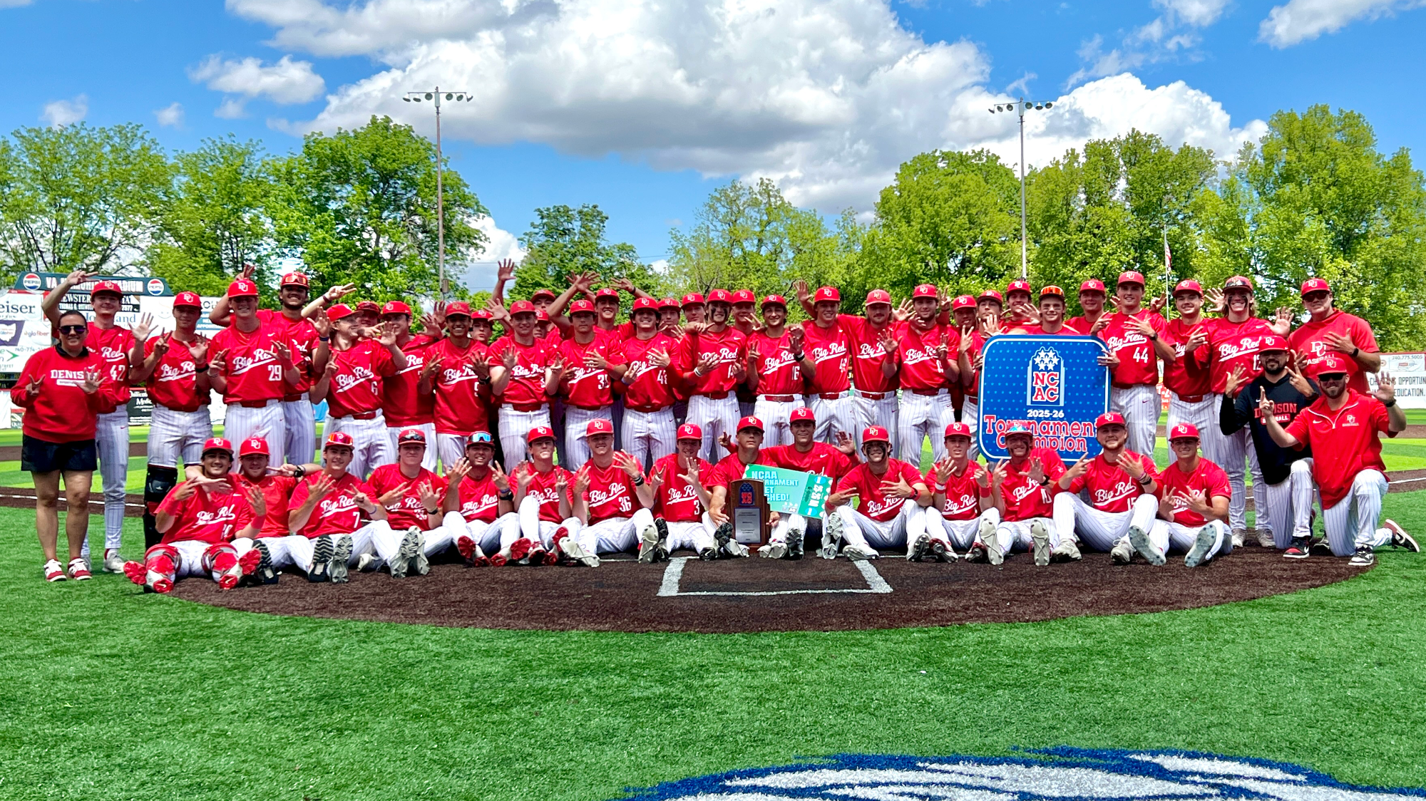Denison NCAC Champions and Tourney Champions