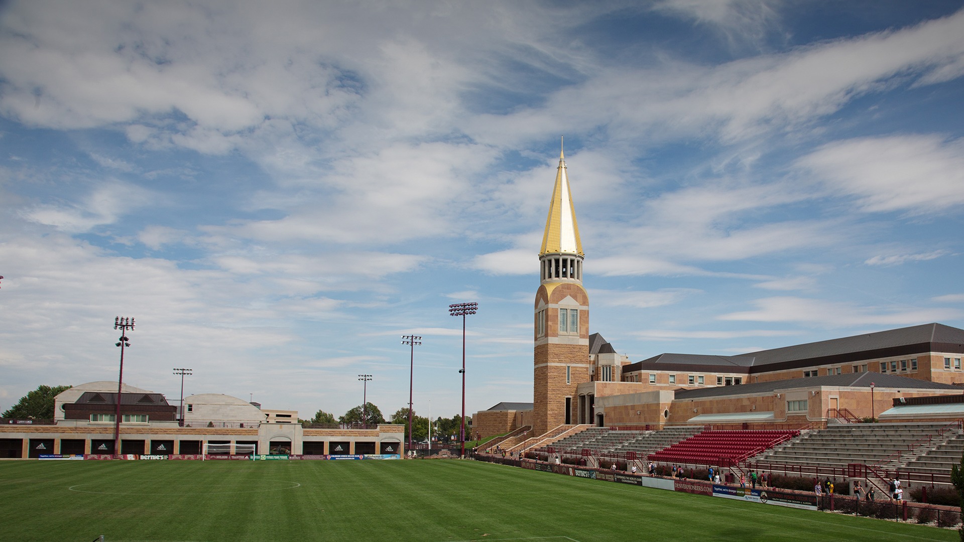 Soccor field and bleachers