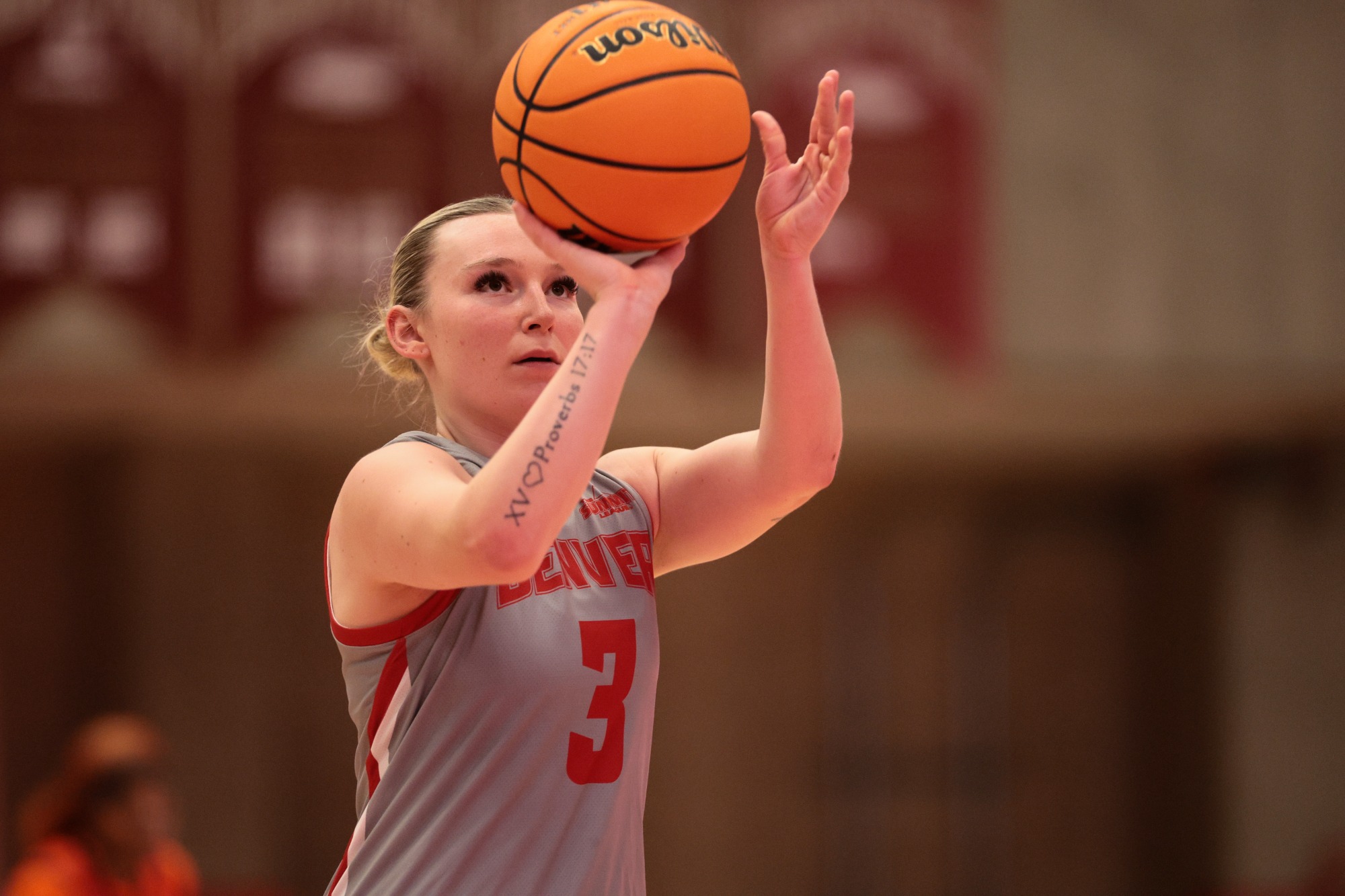 16 NOV 2025: The University of Denver women’s basketbal team takes on Cal State Fullerton in Denver, CO. (C. Morgan Engel/Clarkson Creative Photography)