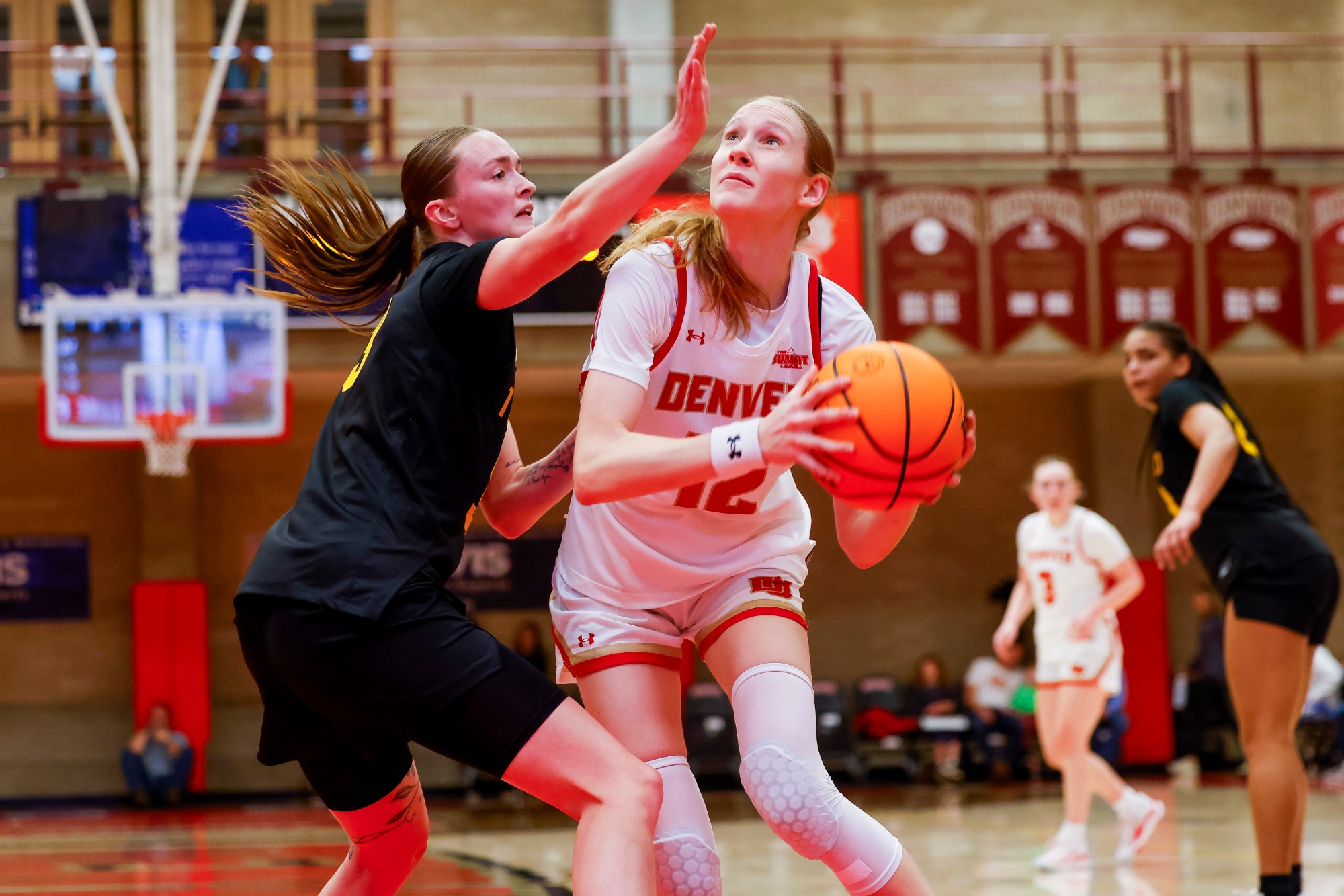 06 DEC 2025: The University of Denver women’s basketball team takes on Idaho at Hamilton Gymnasium in Denver, CO. ©Michael Ciaglo/Clarkson Creative Photography