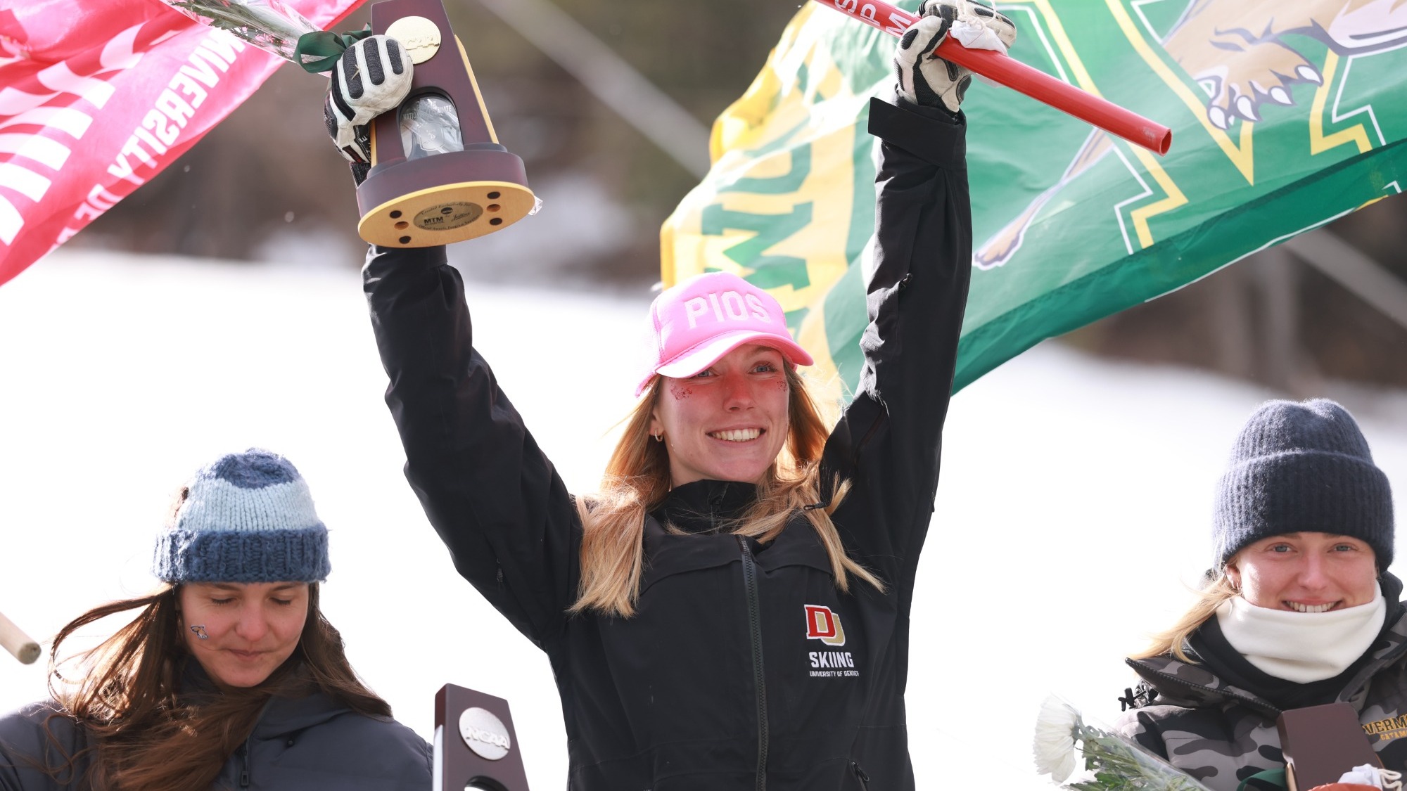 Sara Rask NCAA Championships Podium Win giant slalom 2025 March 7