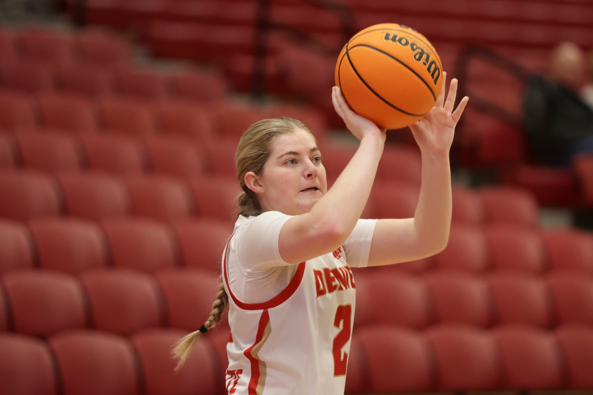 21 JAN. 2025: The University of Denver Women’s Basketball team takes on Kansas City at Hamilton Gymnasium in Denver, CO. (Chris Swann/Clarkson Creative Photography)