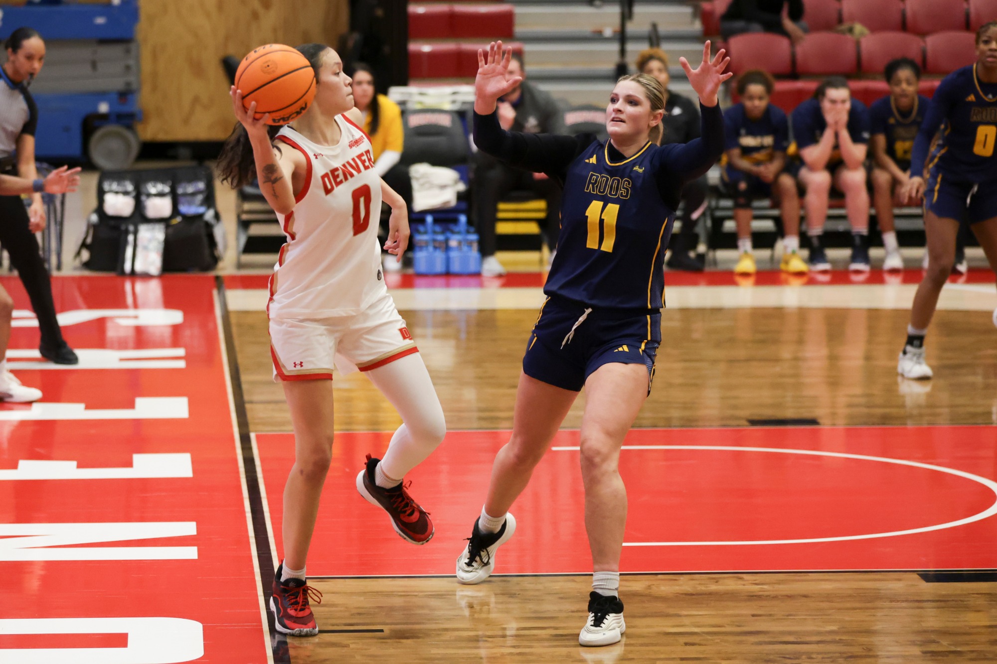 21 JAN. 2025: The University of Denver Women’s Basketball team takes on Kansas City at Hamilton Gymnasium in Denver, CO. (Chris Swann/Clarkson Creative Photography)