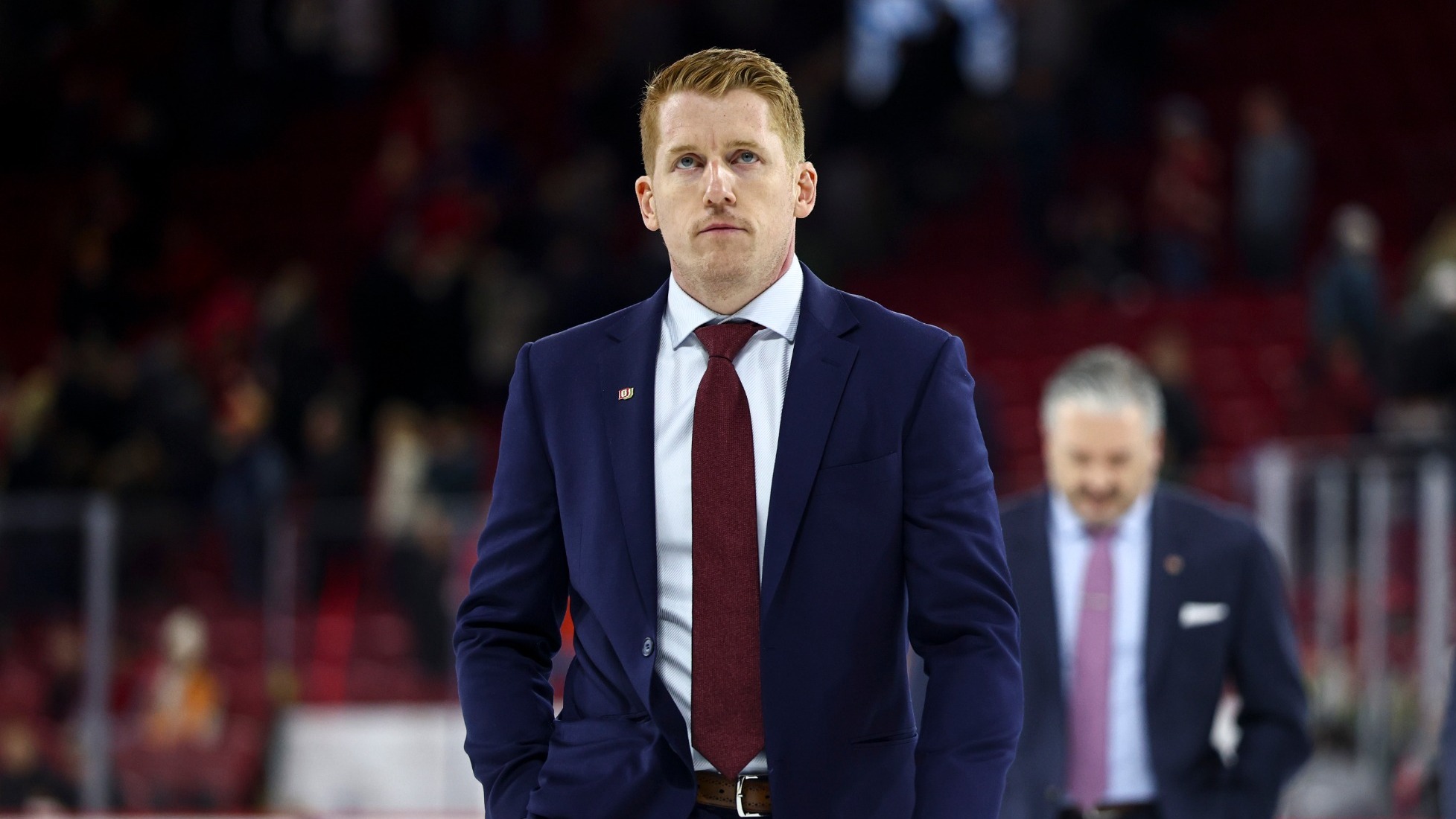 DENVER, COLORADO - OCTOBER 31: The Denver Pioneers men’s ice hockey team takes on the Alaska Anchorage Seawolves at Magness Arena in Denver, Colorado. (Photo by Tyler Schank/Clarkson Creative/Getty Images)