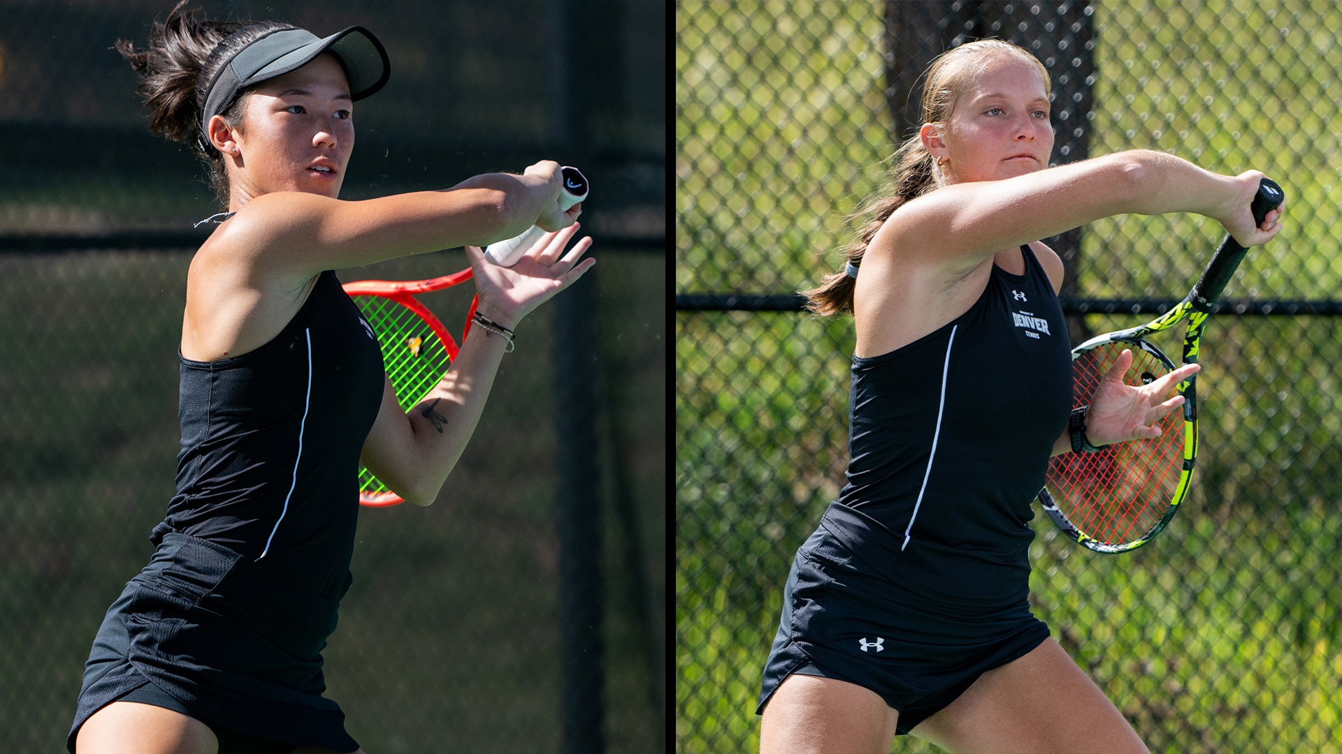 Zoe Adkins & Natalie Cinkova Header 2026 Denver Women's Tennis