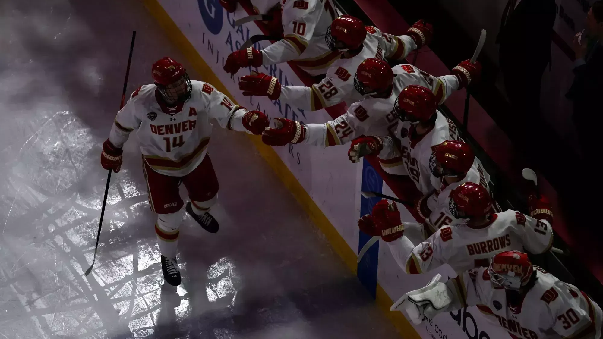 Rieger Lorenz team entrance Colorado College 2026 February 7