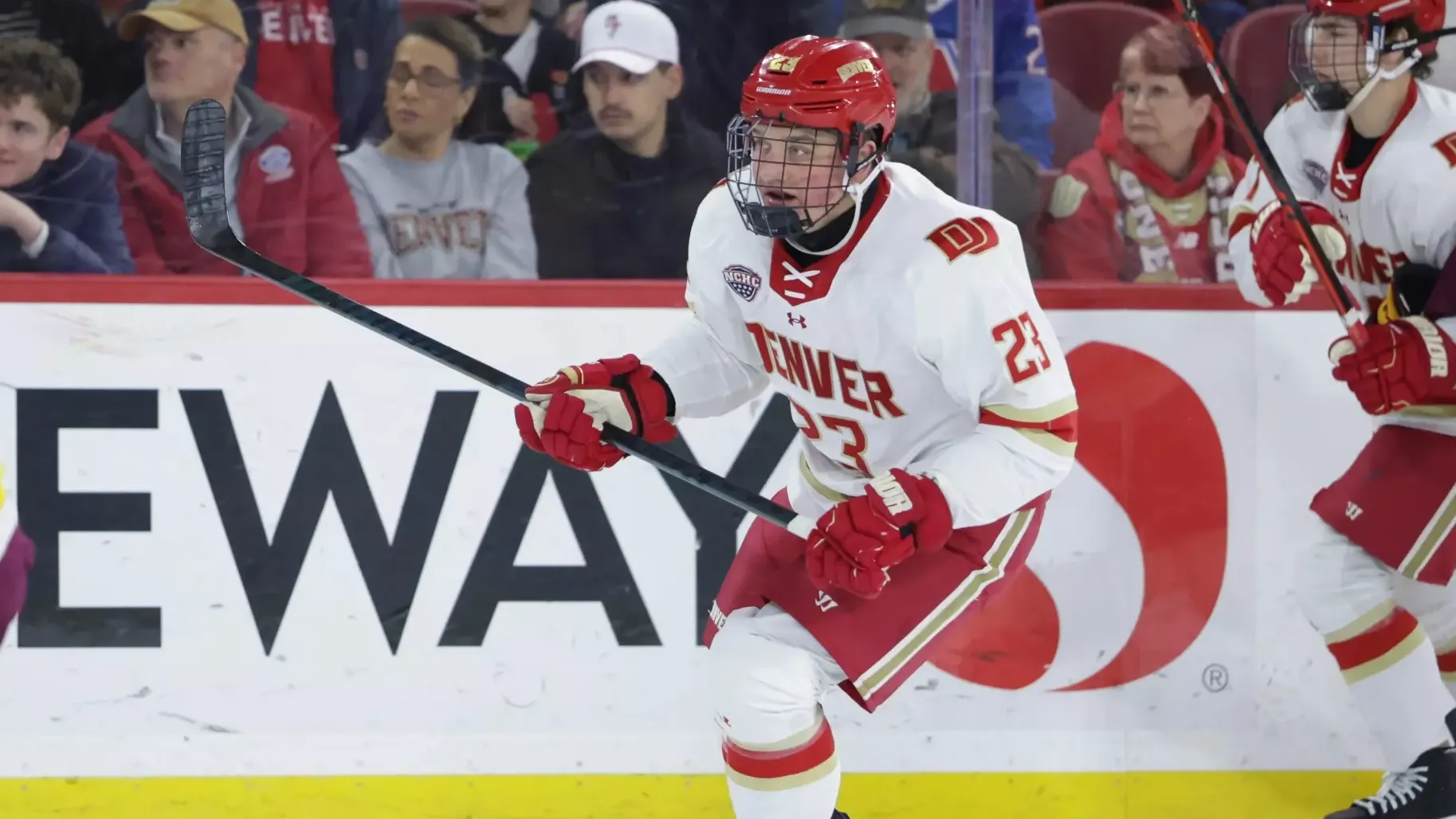 30 JANUARY 2026: The University of Denver Men’s Ice Hockey team takes on Minnesota Duluth at Magness Arena in Denver, CO. (Chris Swann/Clarkson Creative Photography)