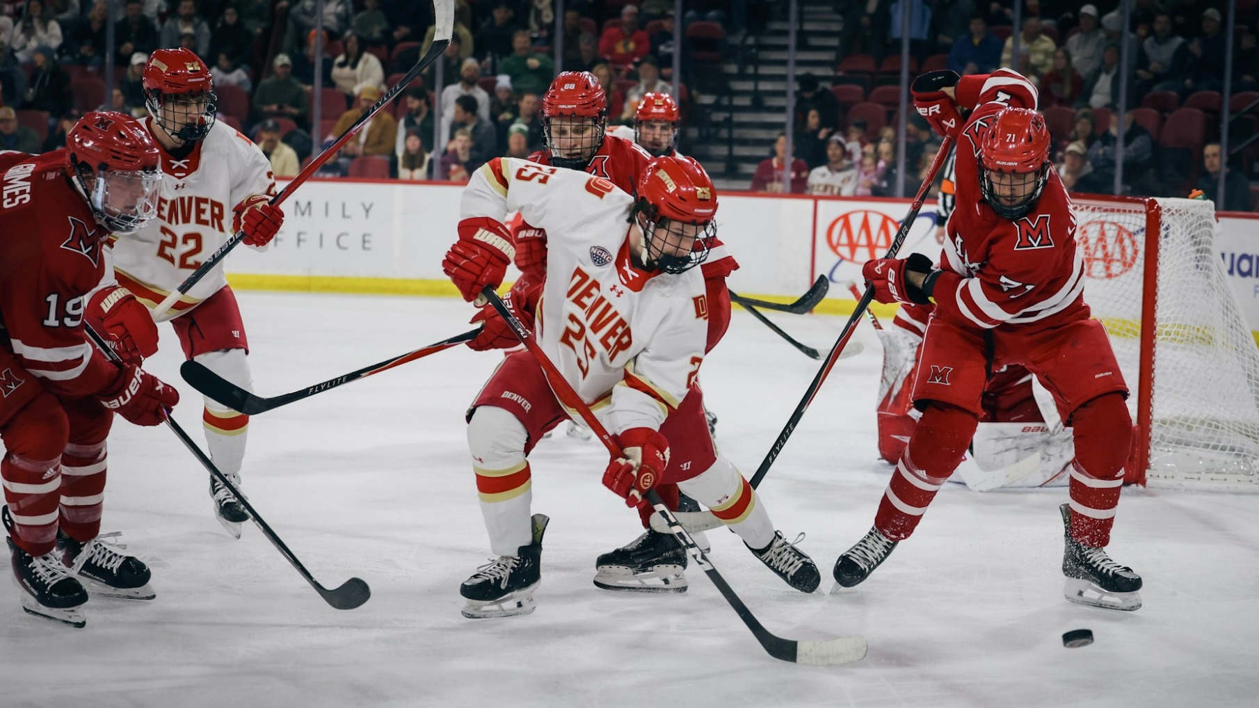 Clarke Caswell Miami Game 1 NCHC Quarterfinals 2026 March 6