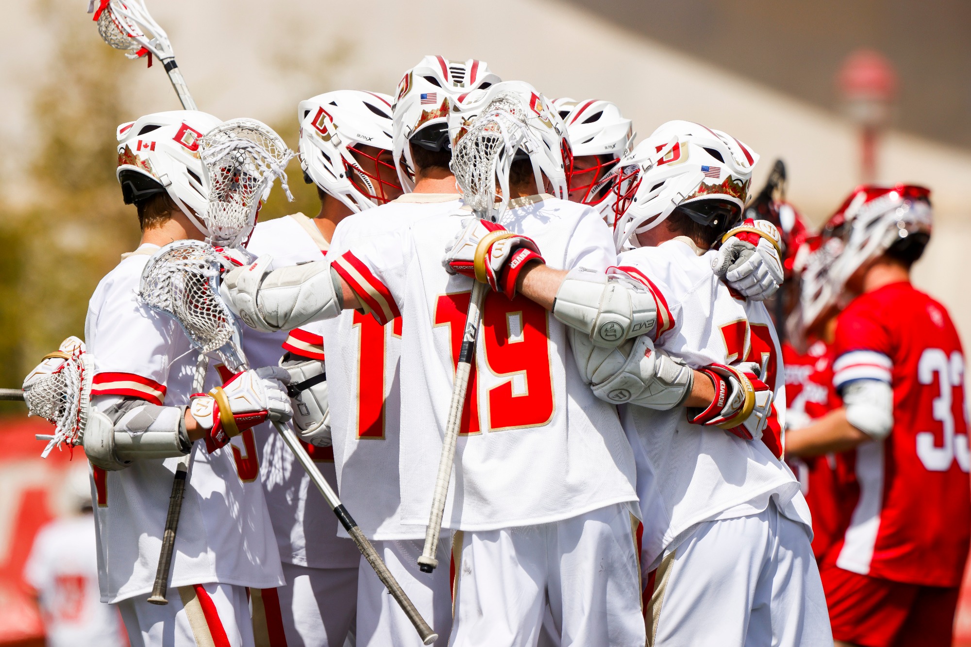 11 APR 2026: The Denver Pioneers Men’s Lacrosse team takes on St. John's University at Peter Barton Lacrosse Stadium on the University of Denver campus in Denver, CO. (Michael Ciaglo/Clarkson Creative Photography)