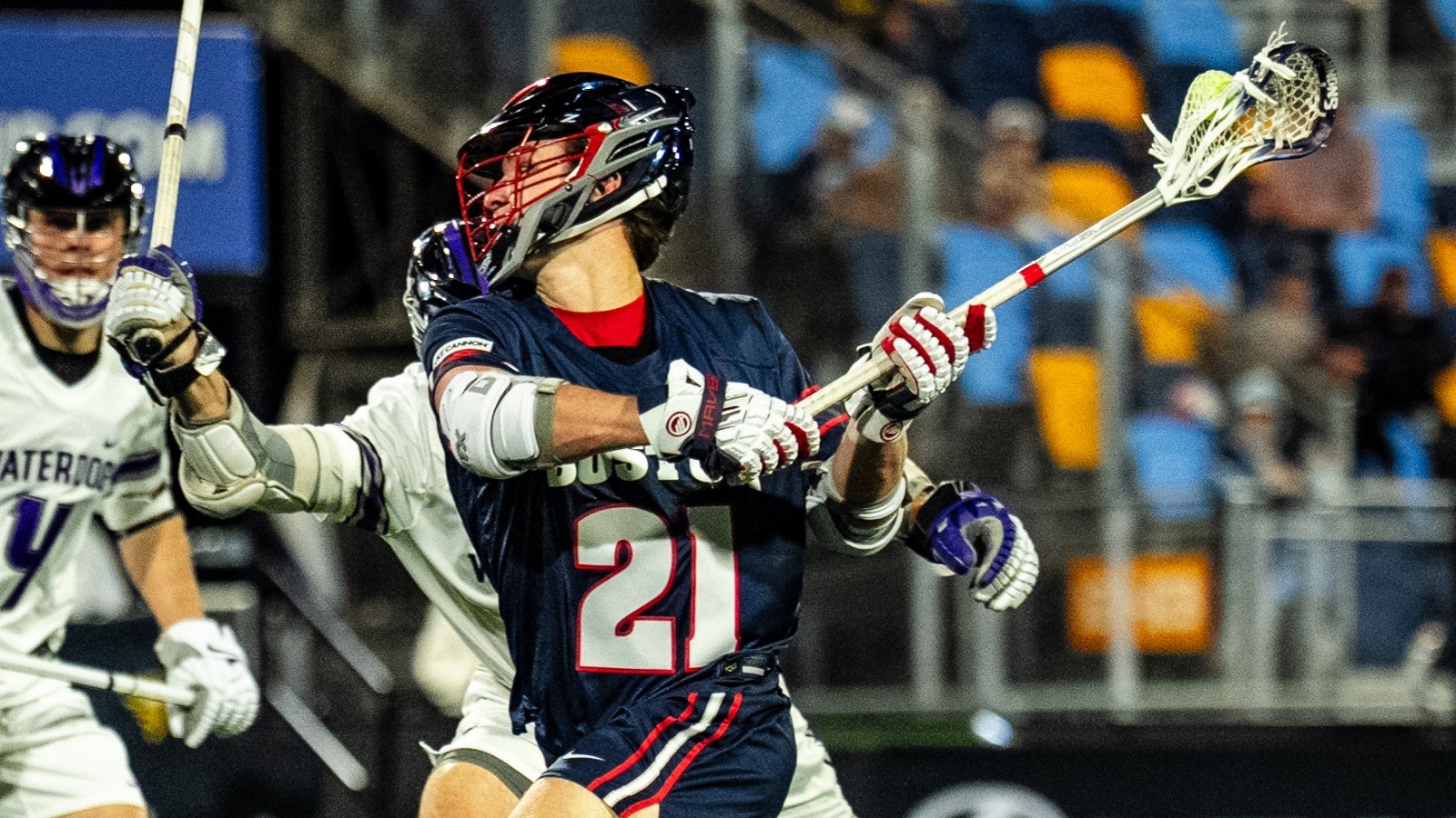 Mic Kelly for the Boston Cannons against the Philadelphia Waterdogs in the PLL