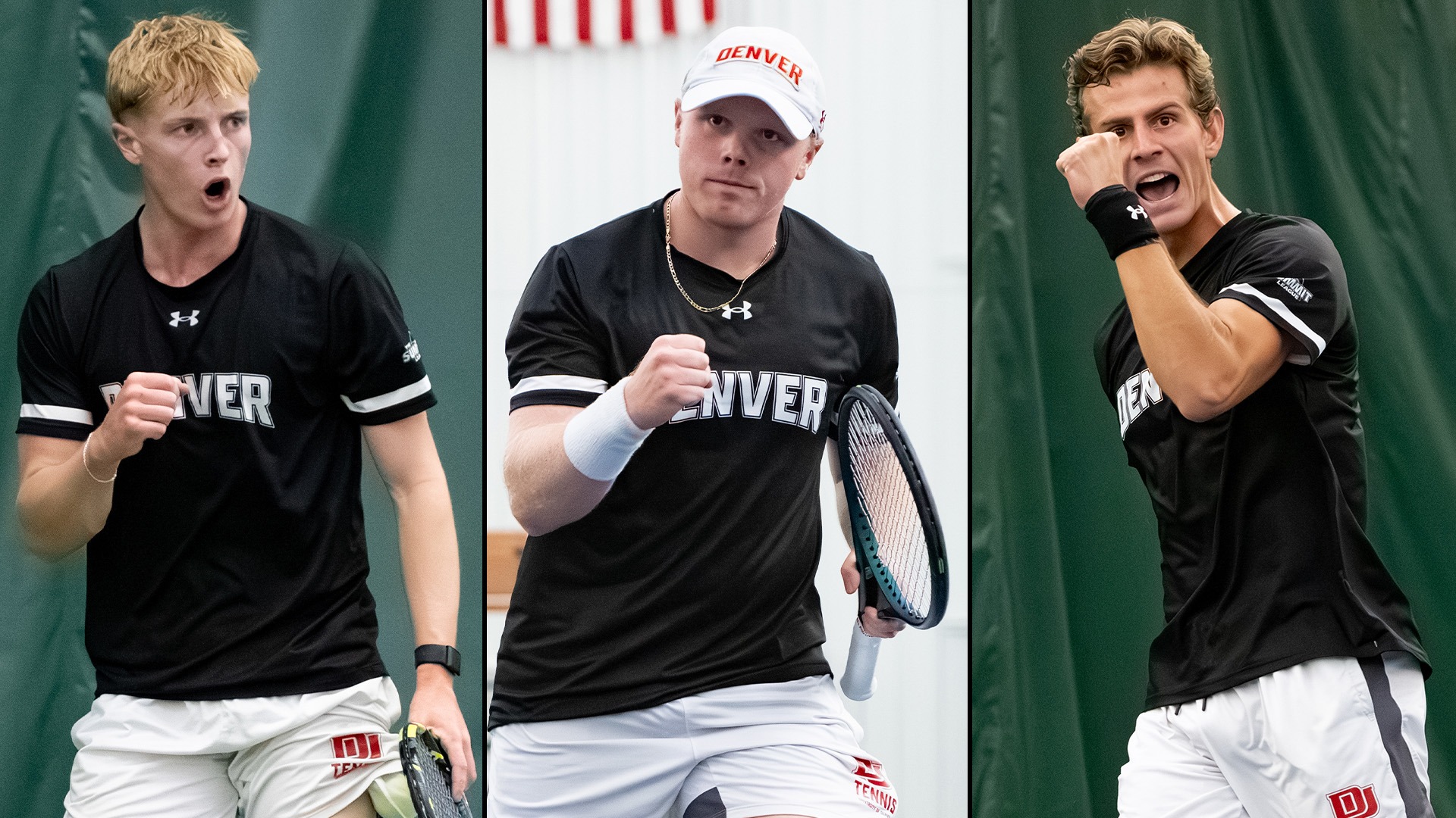 Theo Coats, Connor Robb-Wilcox, Samuel Rovai Academic All-League Men's Tennis Header 2026