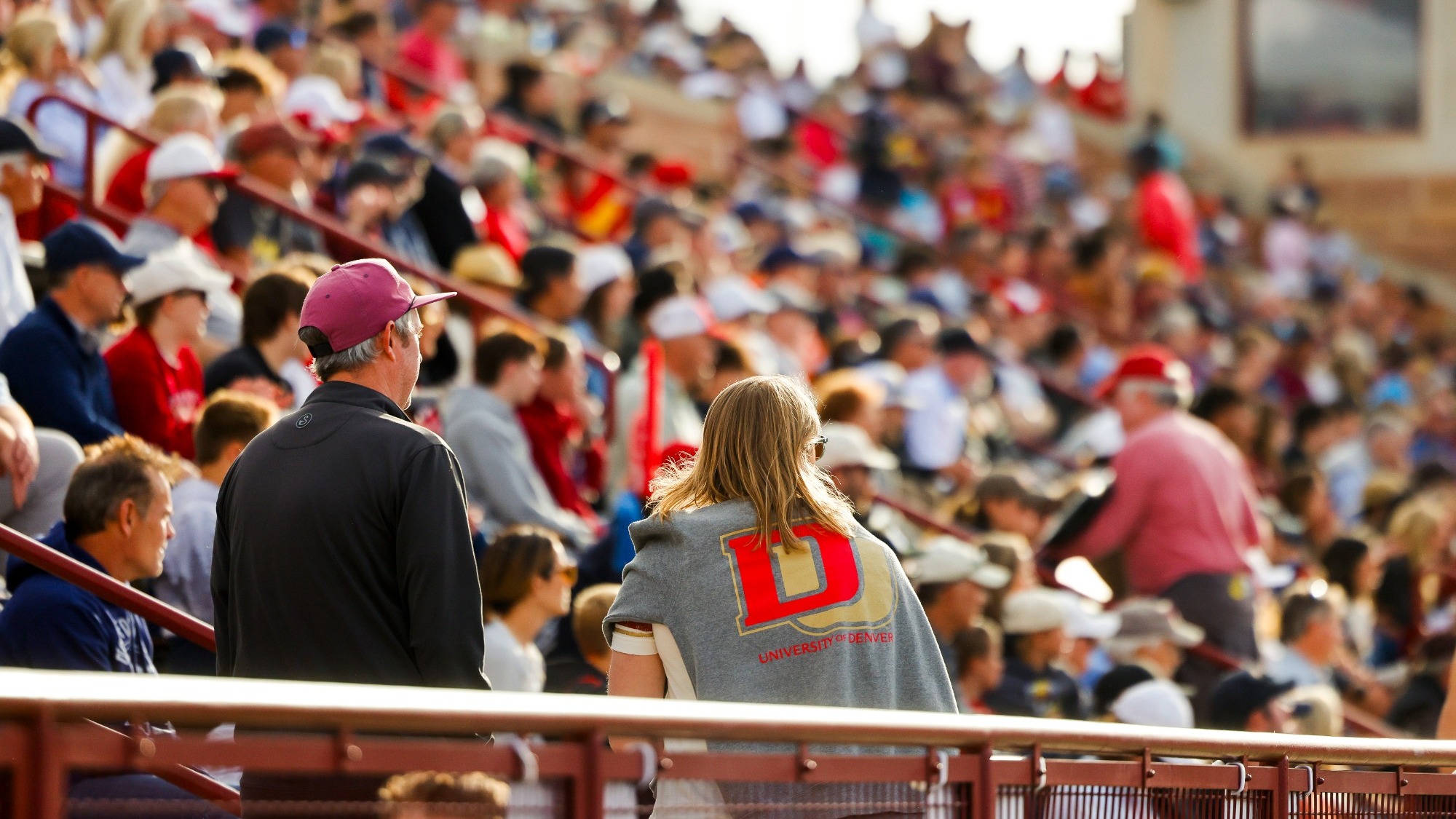 Denver men's lacrosse fans at the Pioneers game against Marquette