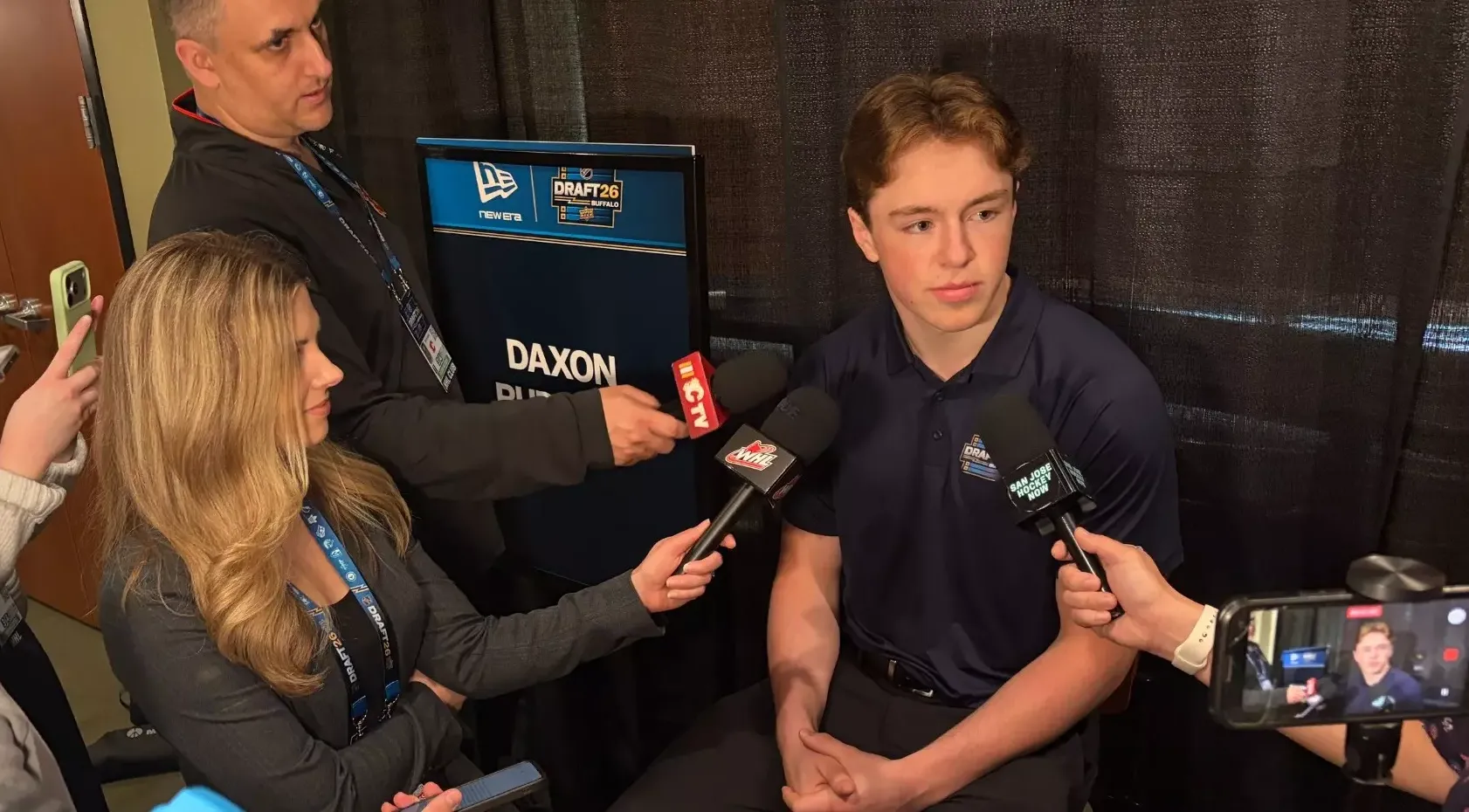 Daxon Rudolph 2026 NHL Draft media