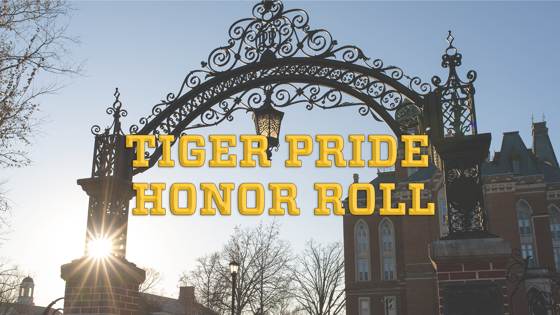 Tiger Pride Honor Roll Graphic
