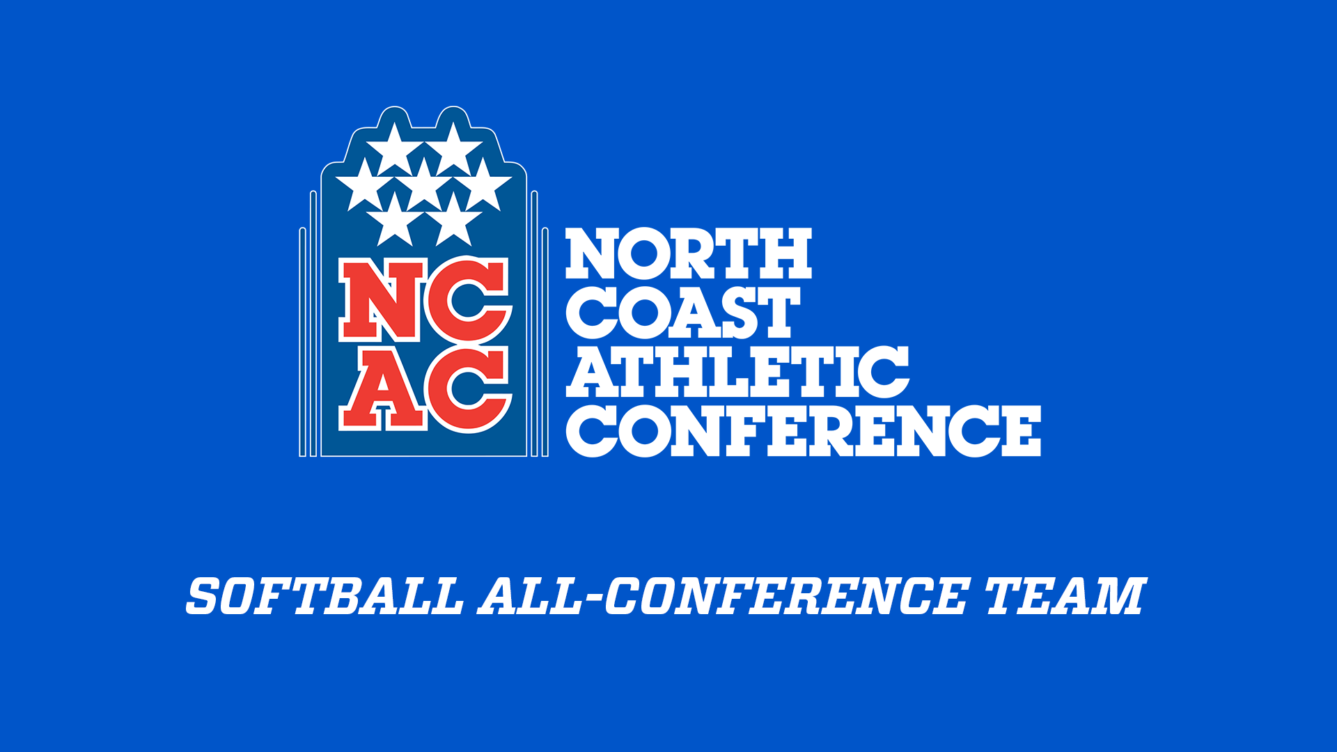 All-NCAC Softball graphic