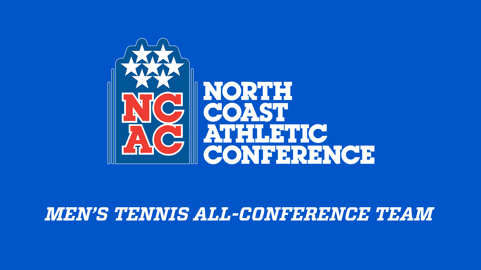 2025 All-NCAC Men's Tennis graphic