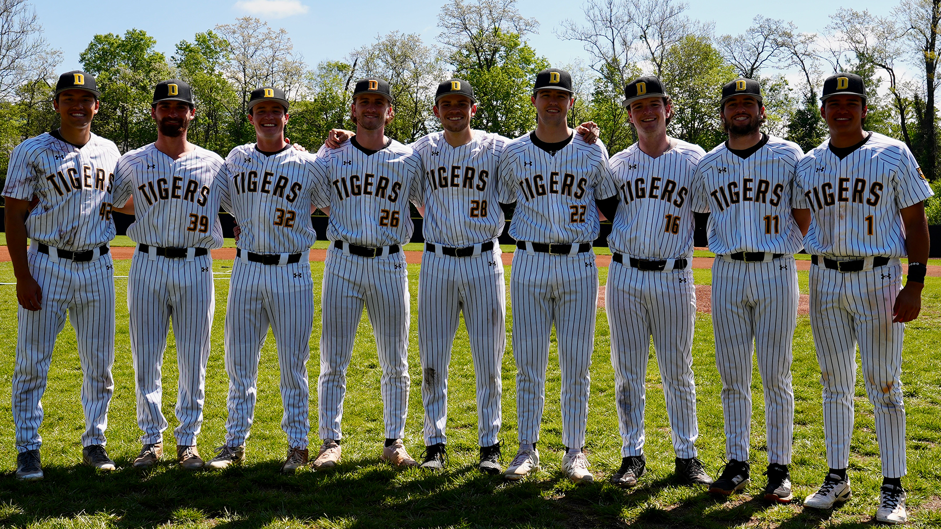 DePauw baseball seniors on senior day