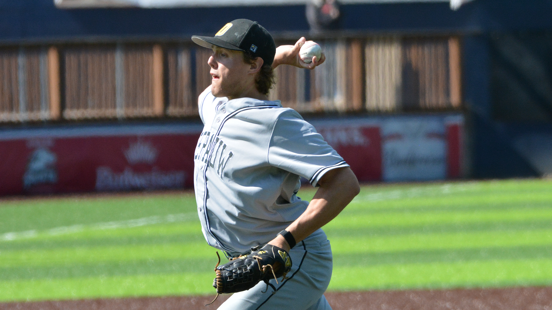 Justin Benes with a 9-inning complete game win over Wittenberg in NCAC Tournament