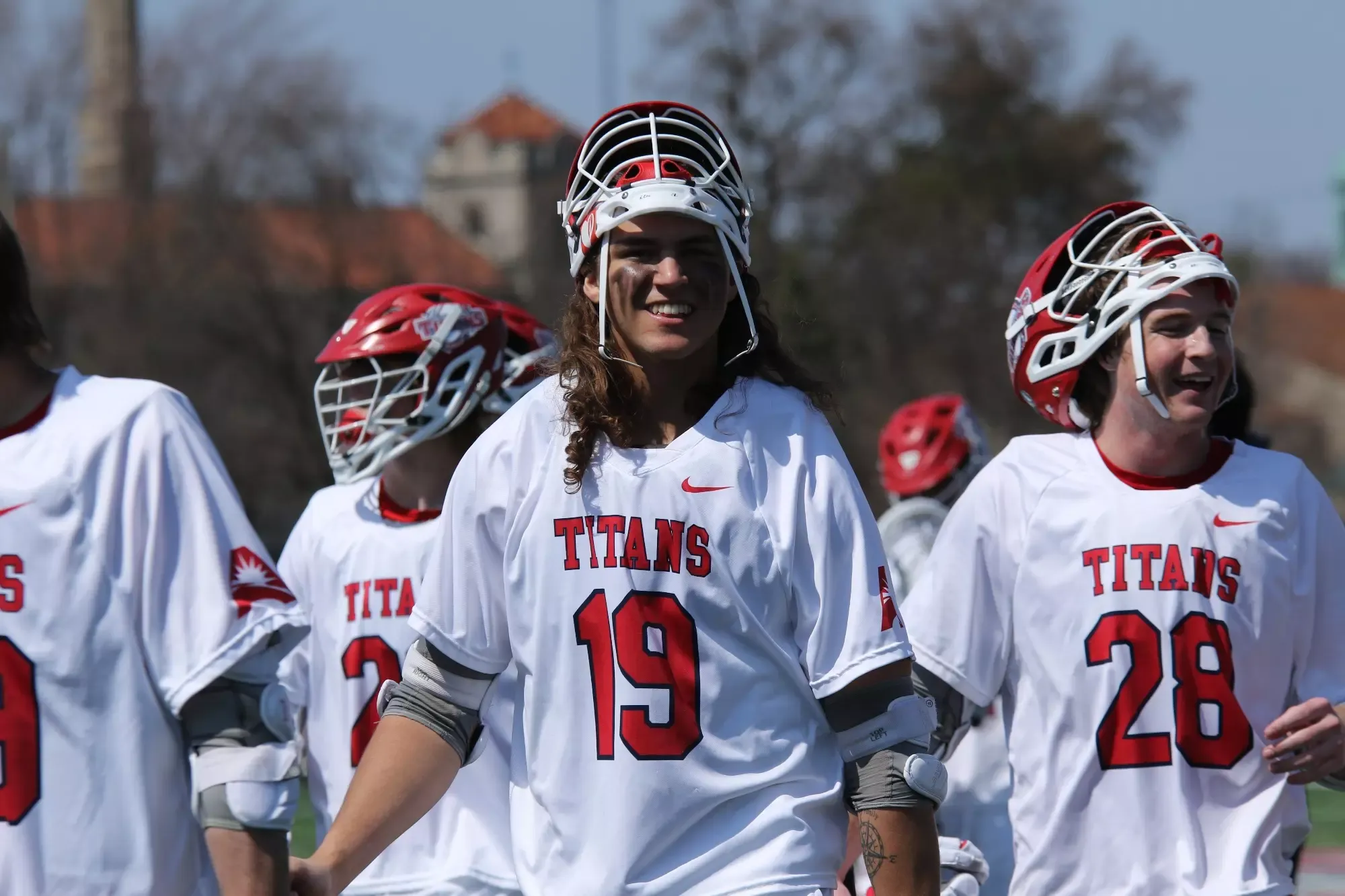 Mason Powless after winning the game.
