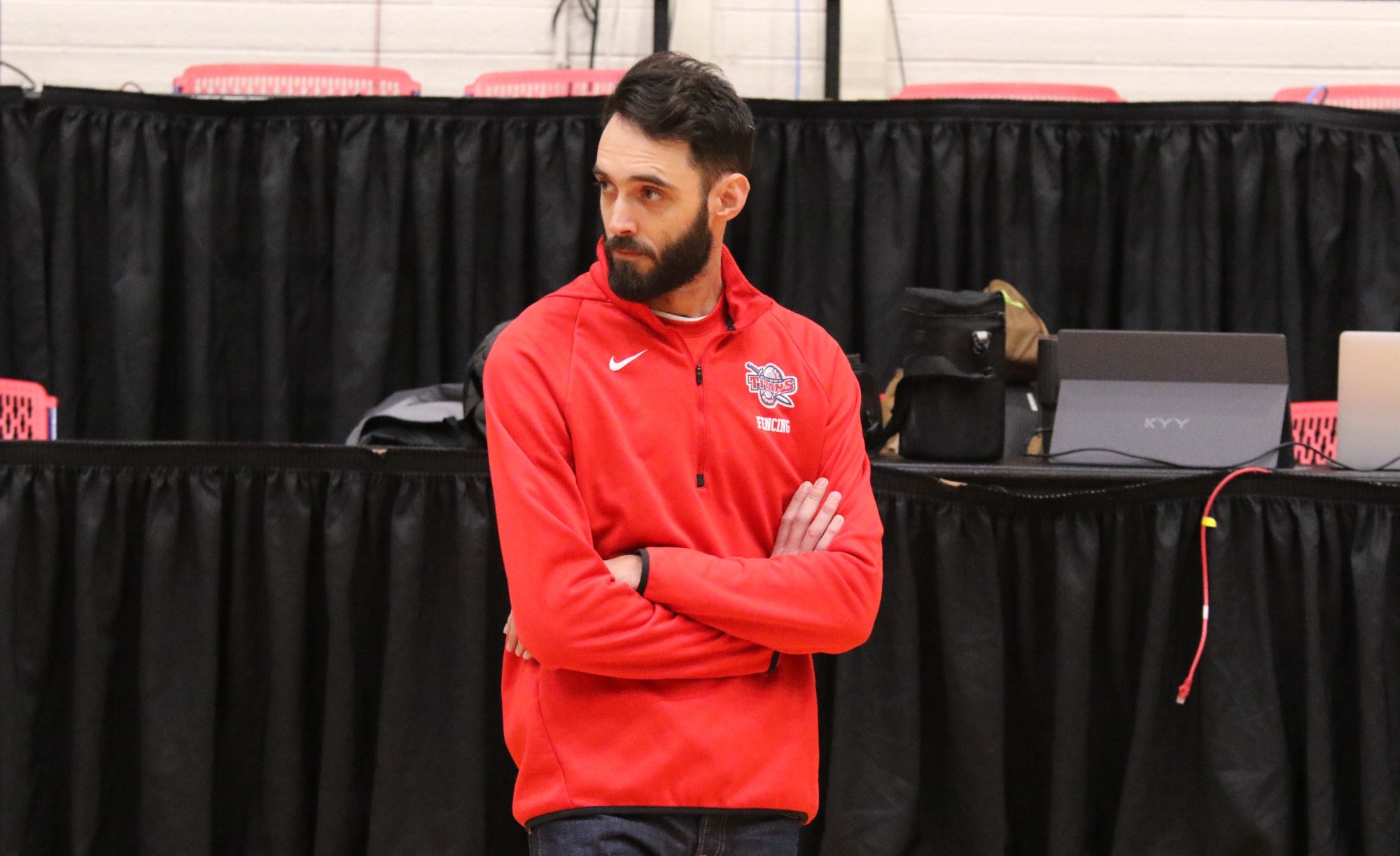 Head Coach Michael Ramlow looks at the action 2