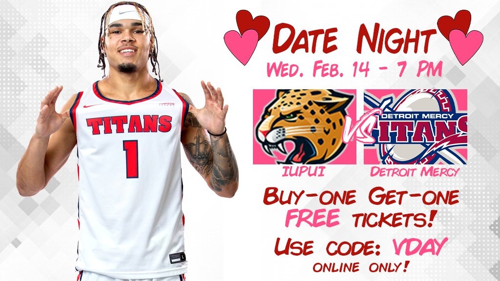 Detroit Mercy To Entertain IUPUI On Valentine's Day University of