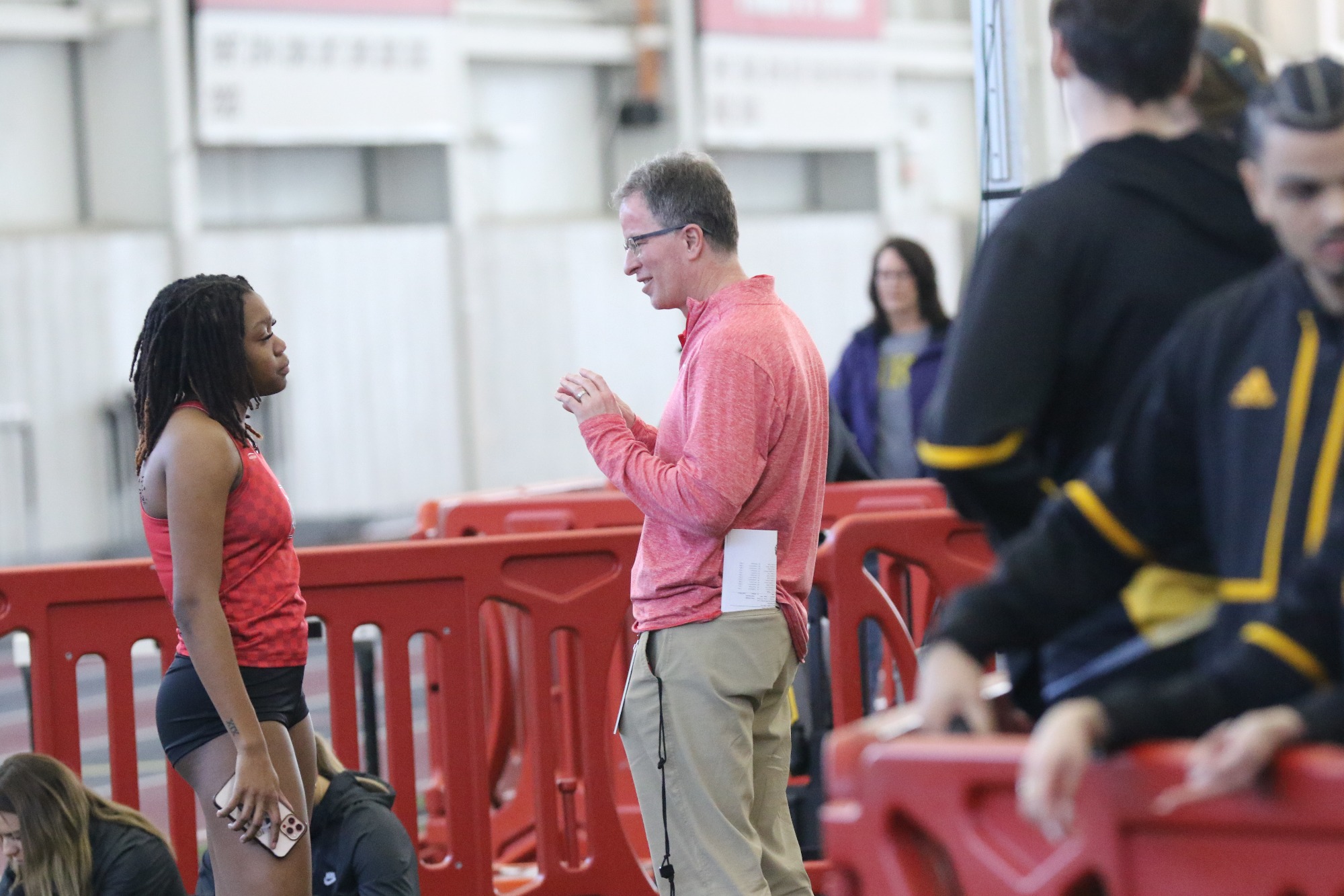 Head coach Guy Murray talks to Zoe Morris 