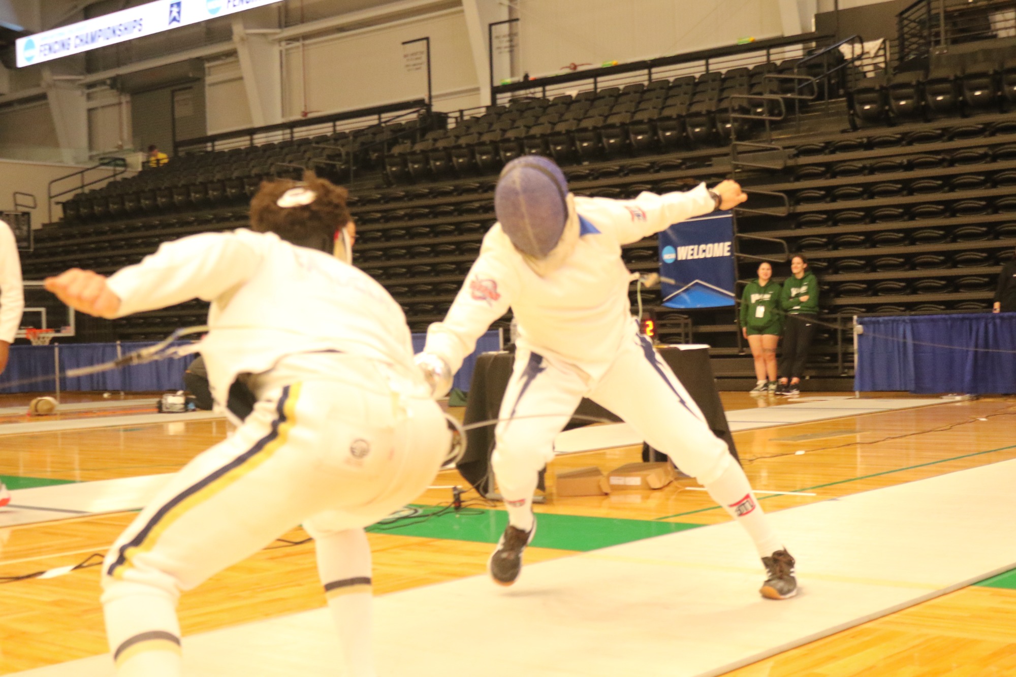 Arturo Rangel vs Notre Dame opponent 9 at the 2024 NCAA Midwest Regional Fencing Championships - Matthaei Center, Wayne State