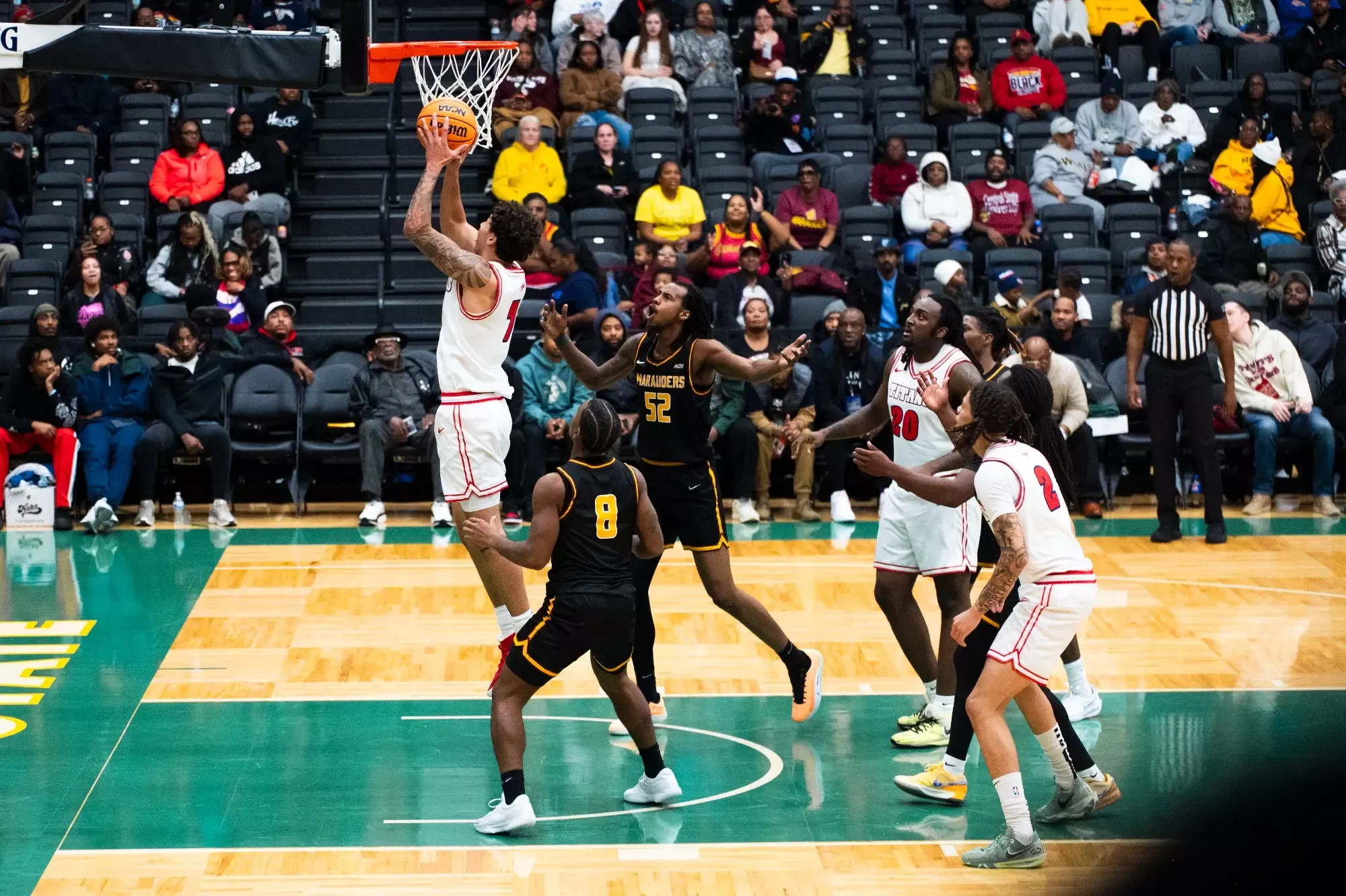 Ayden Carter with a rebound 