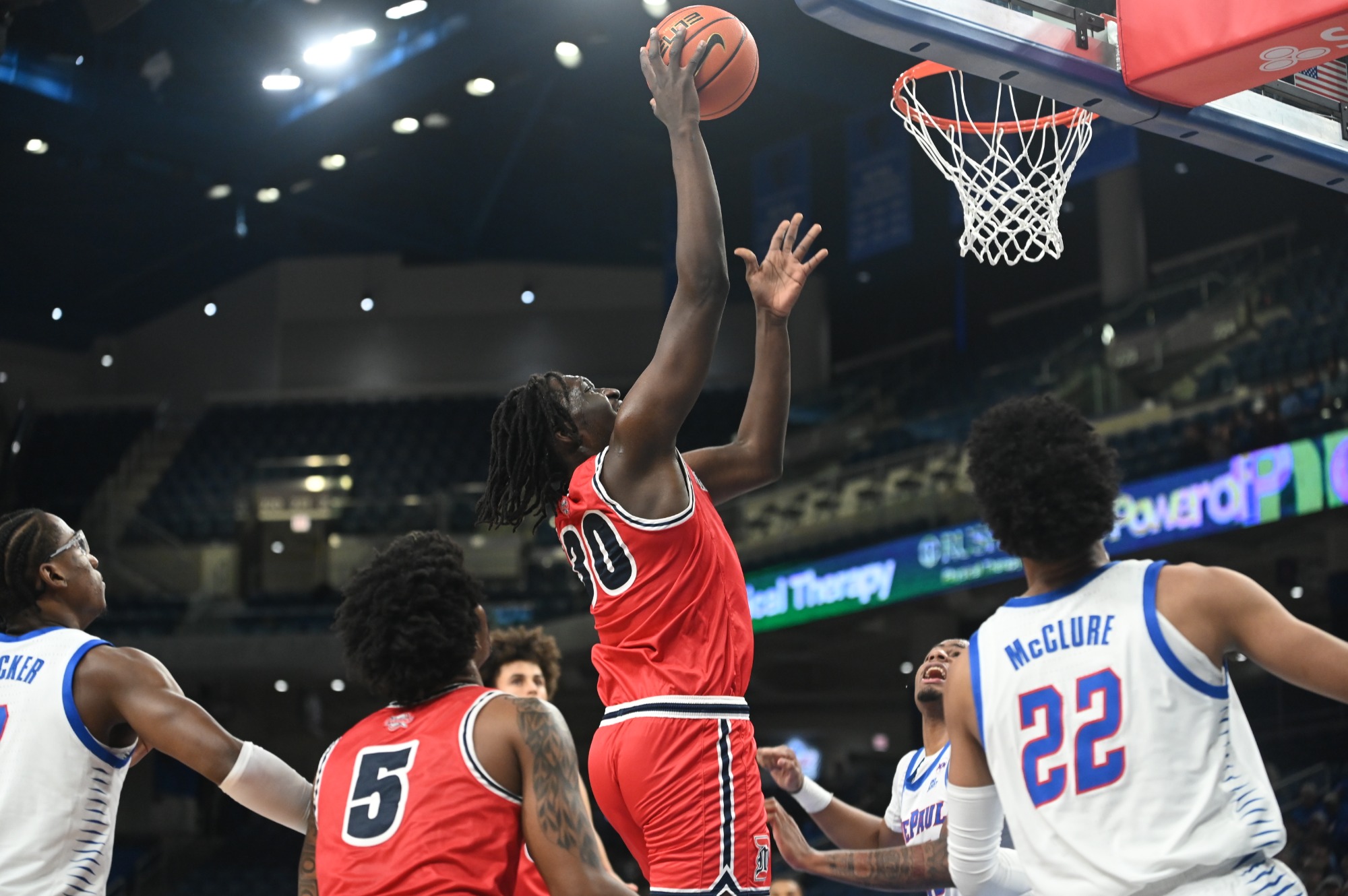 Tyan Kalambay on offense 