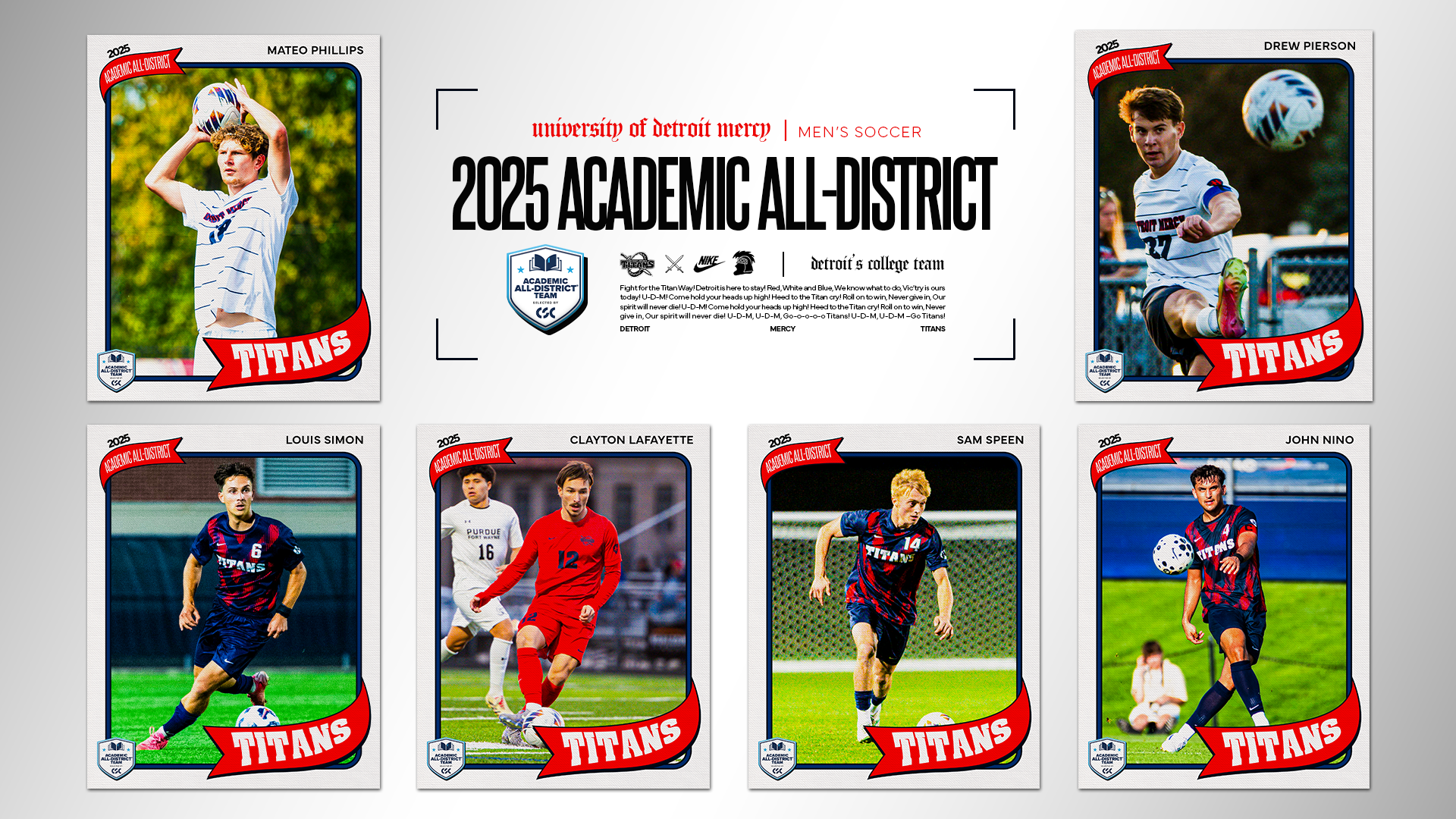 MSOC 6 CSC ALL ACADEMIC ALL DISTRICT Team