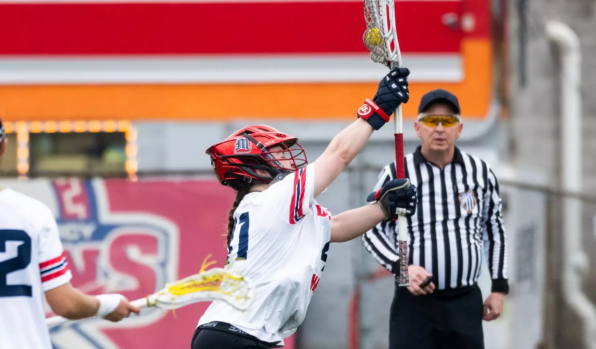 Meredith Leavell makes a save 