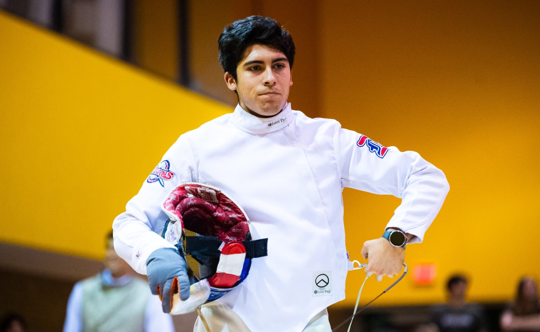 Arturo Rangel takes a break between rounds
