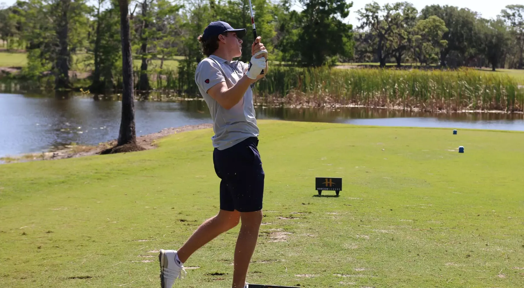 Ryan Kruschka teeing off