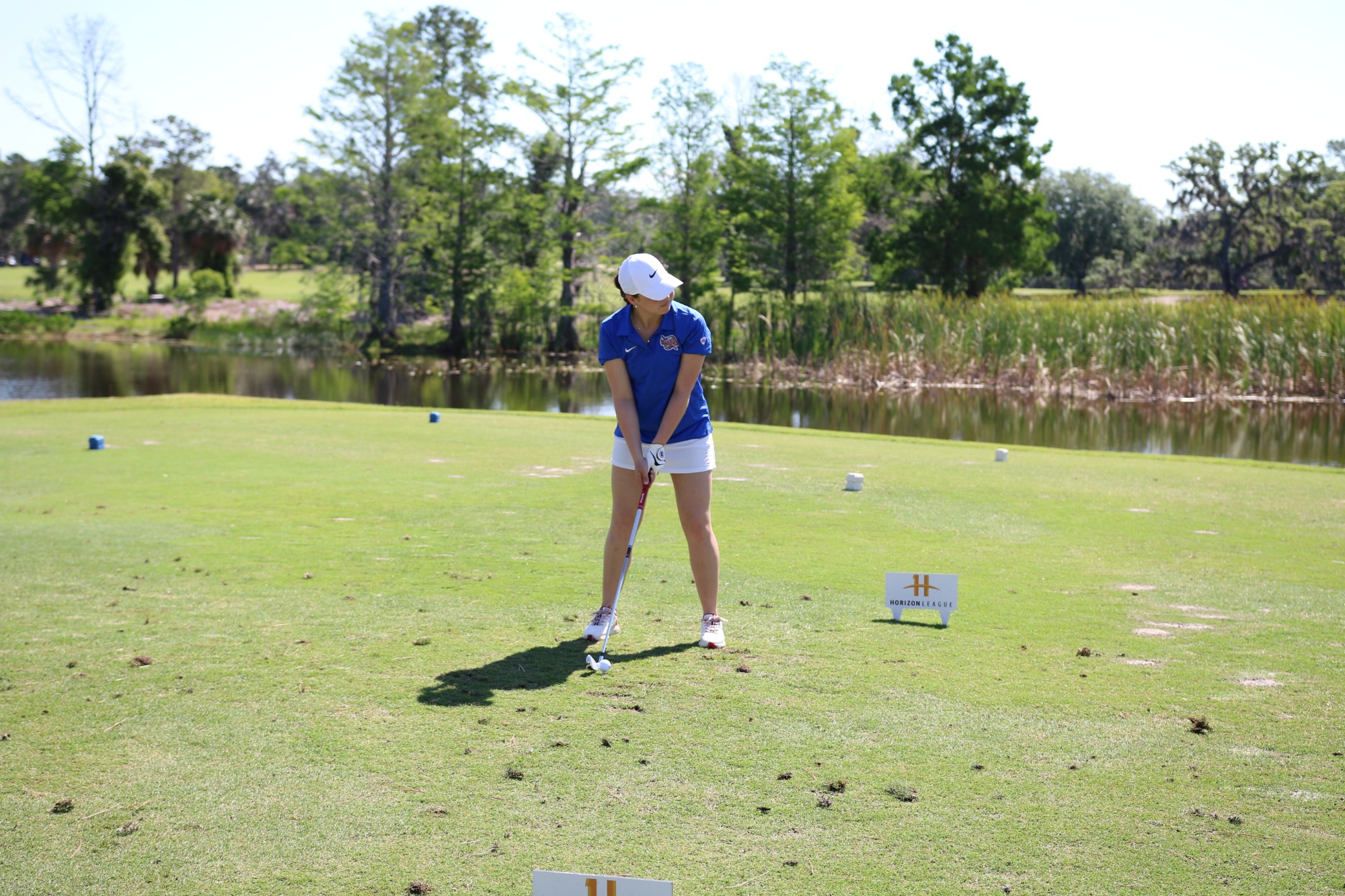Sophie Hauser in the practice round 