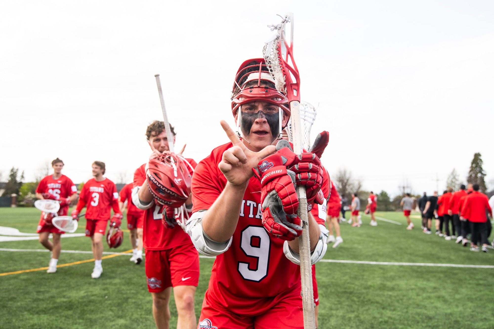 Titans celebrate a win