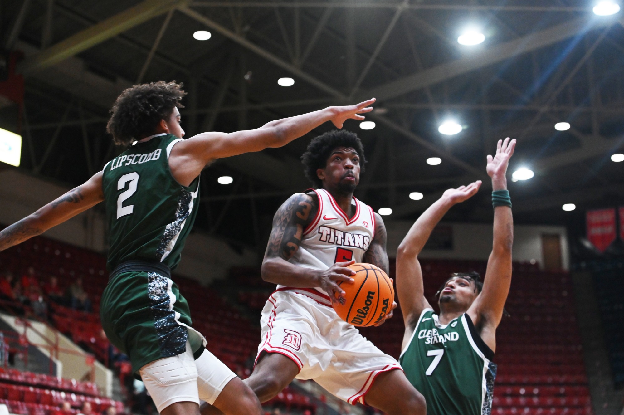 Orlando Lovejoy goes for a layup