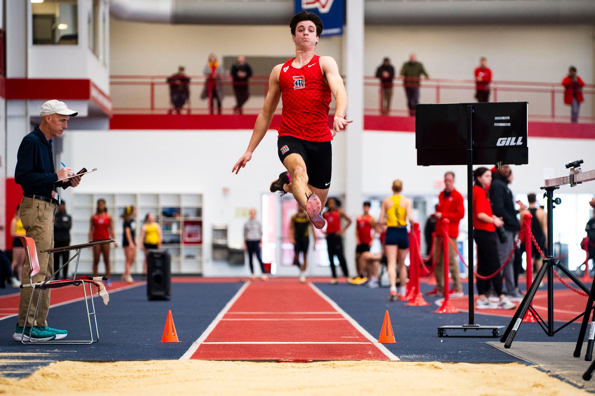 Joey DeCases in the long jump