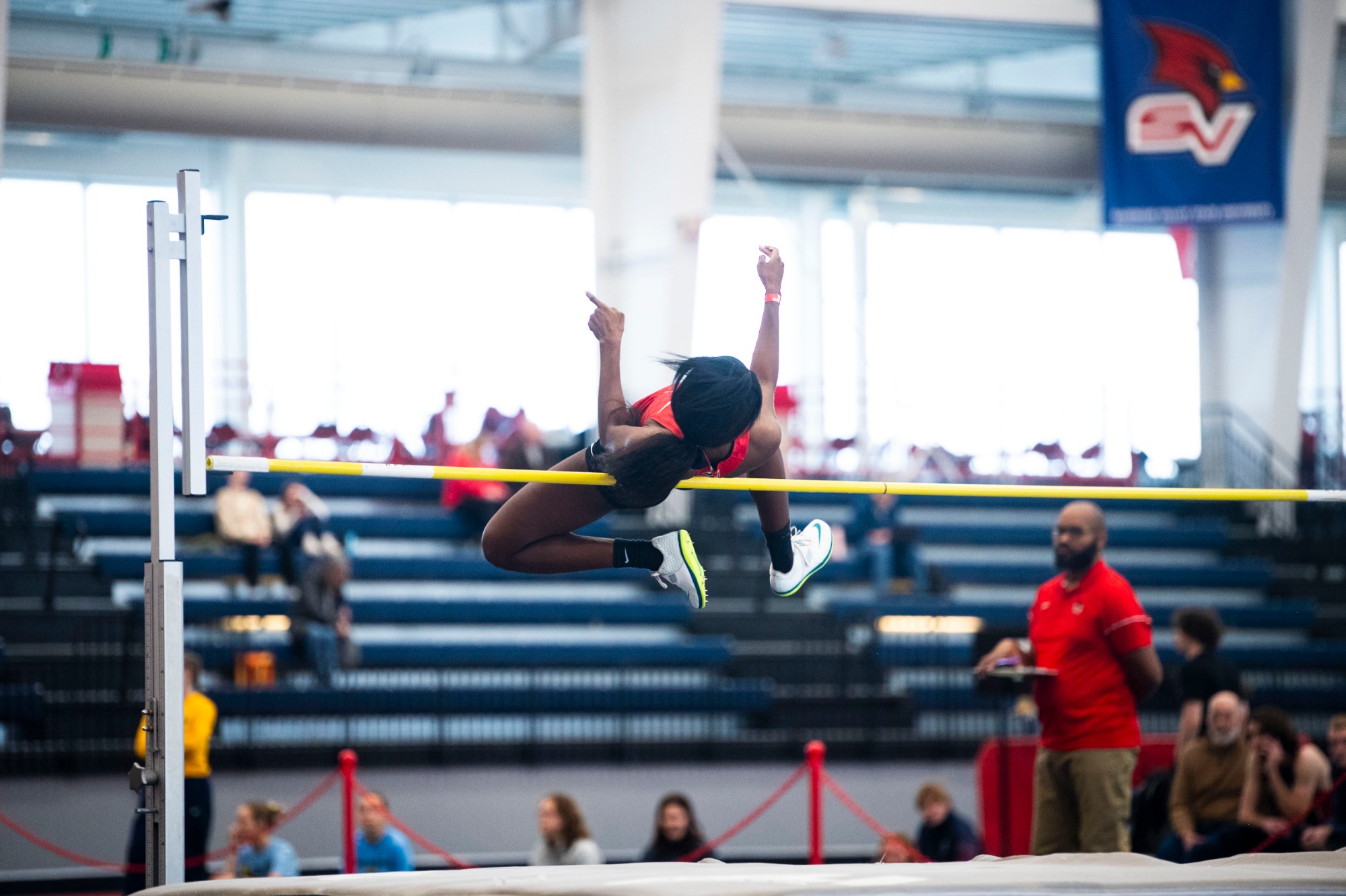 Jada Clark in the high jump