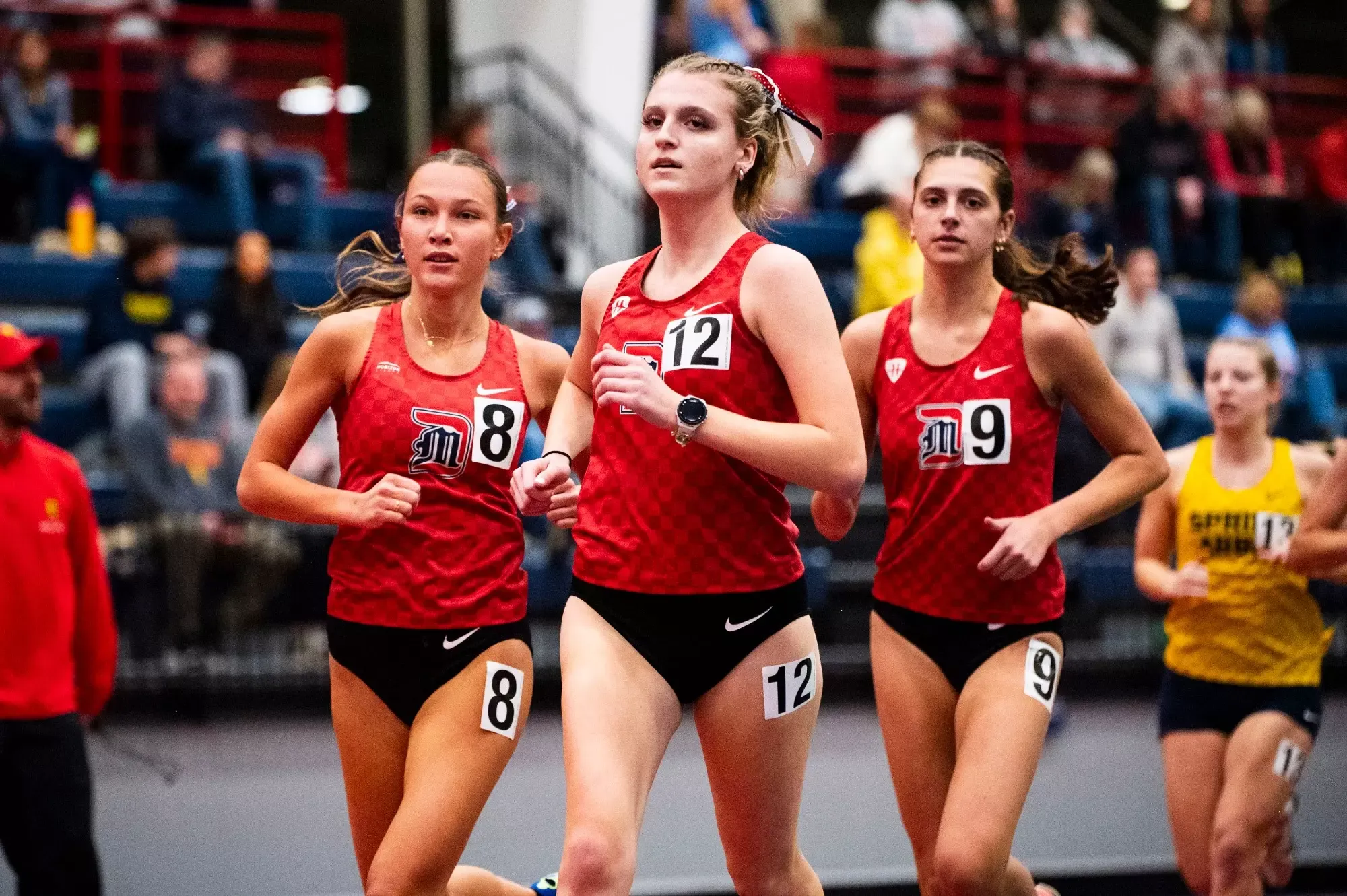 Kirsten Koss and Alaina Burns in the 3,000 meters 