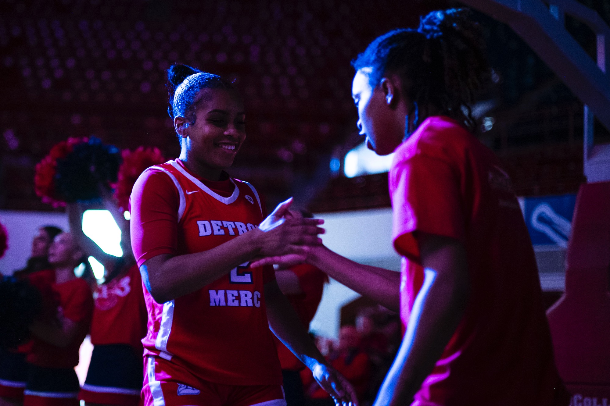 Makayla Jackson, junior guard, is introduced as a starter.