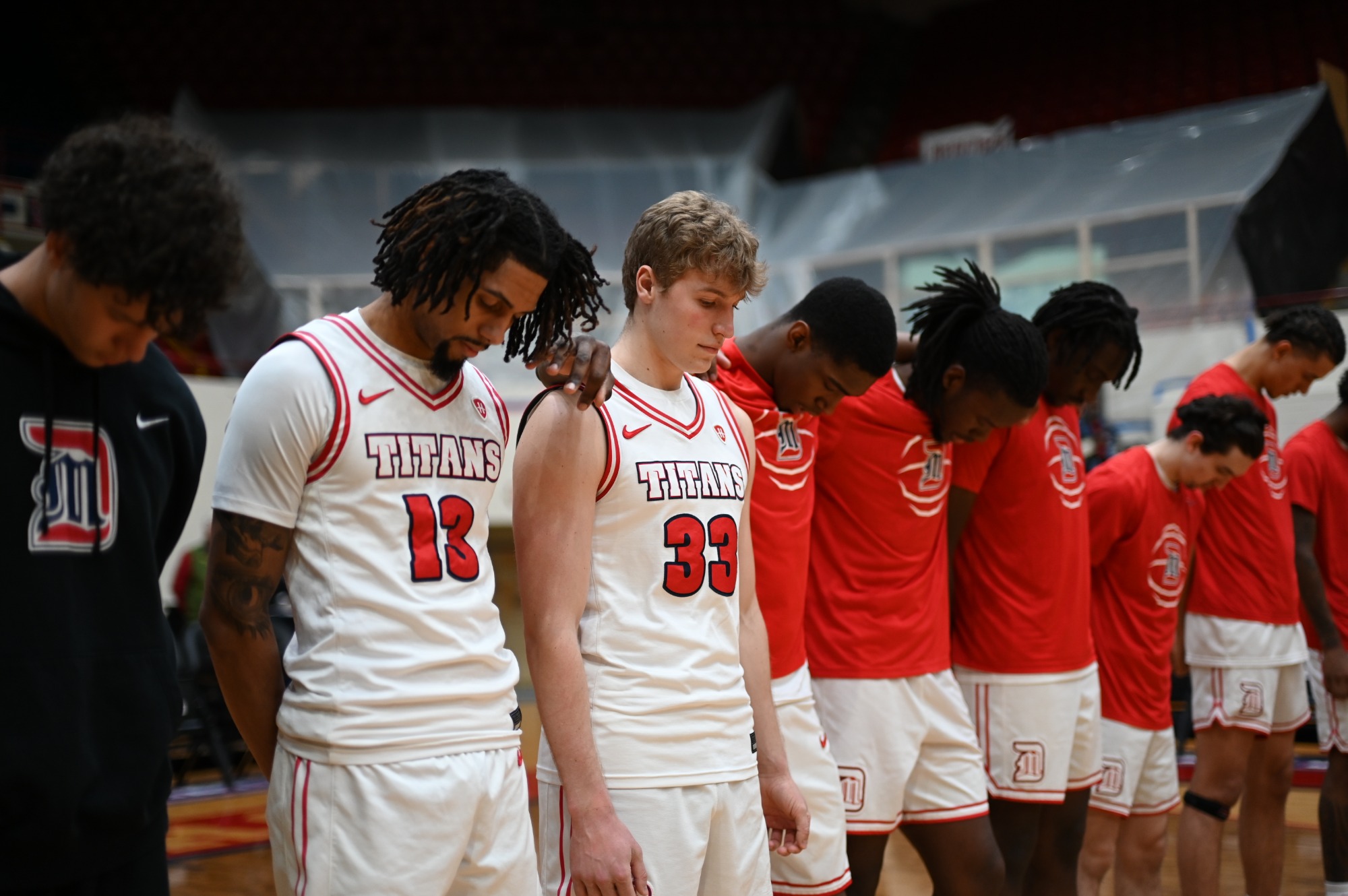Titans at the starting line-up 