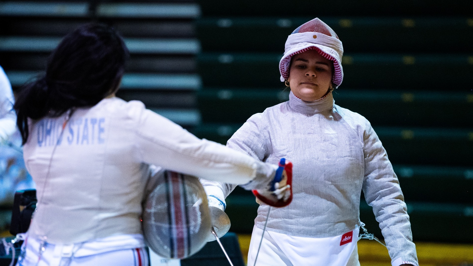 Sophia Baez prepares for a match